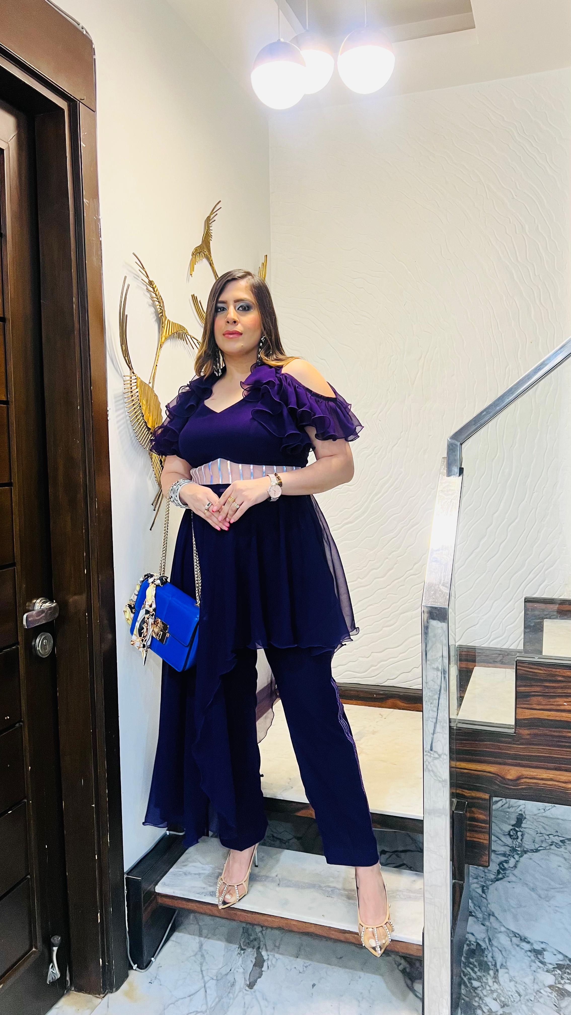 Purple Holographic Co-Ord