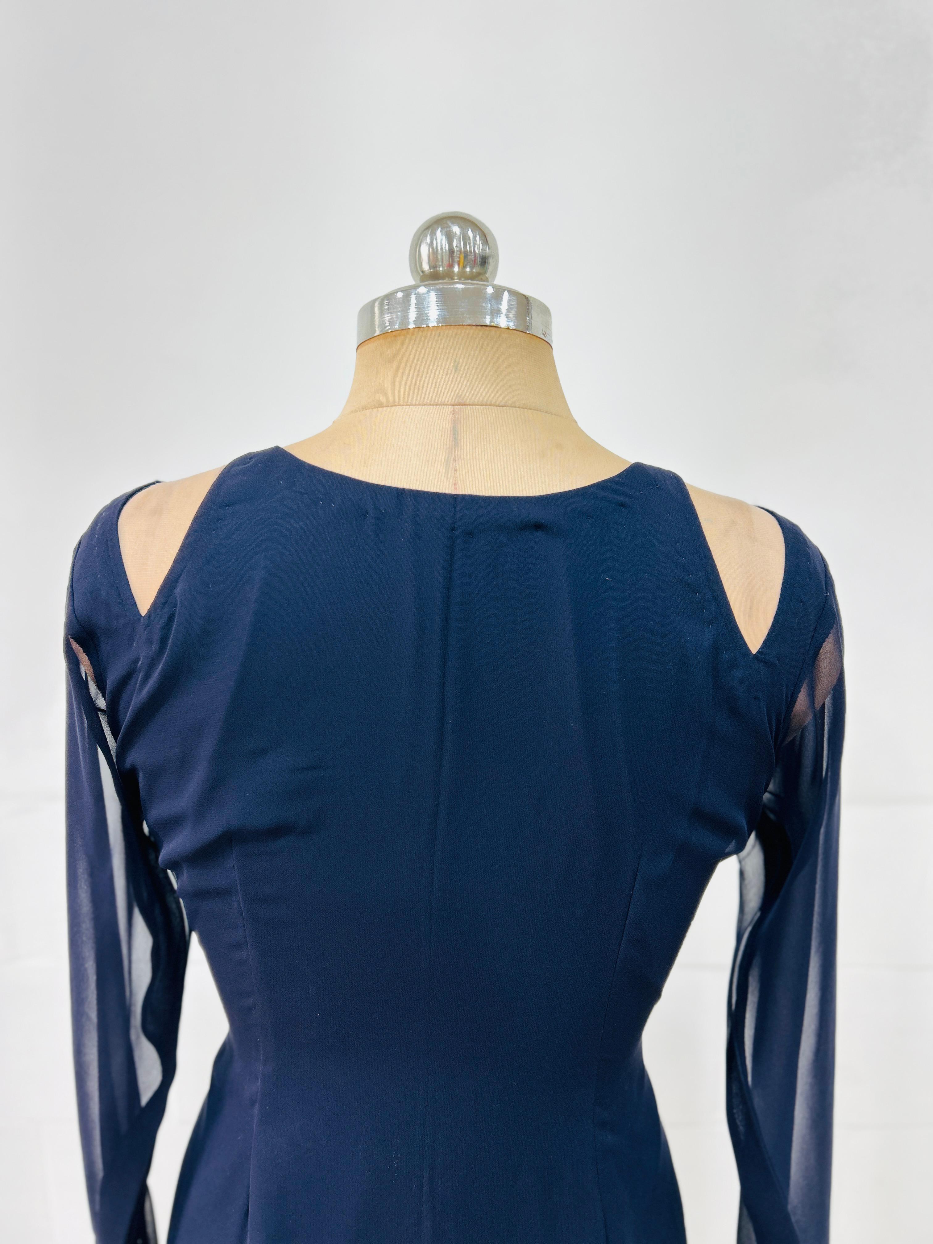 Navy Blue Starlit Charm Kurti