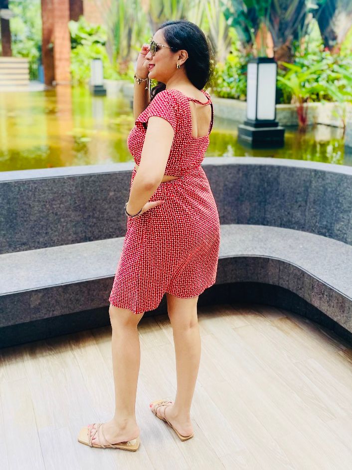 Mischief Red Cut Dress