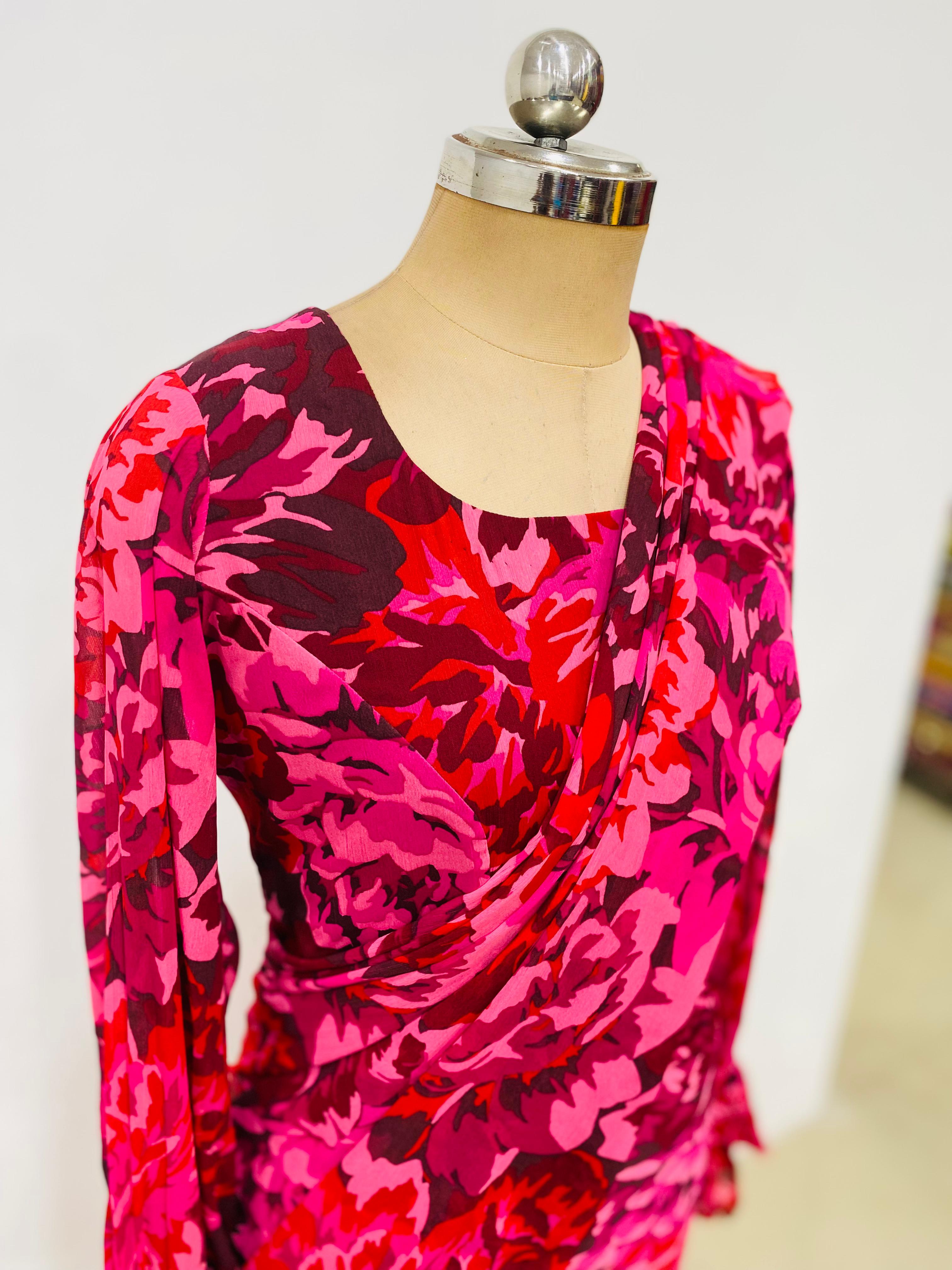 Rosy Hues Maxi Saree