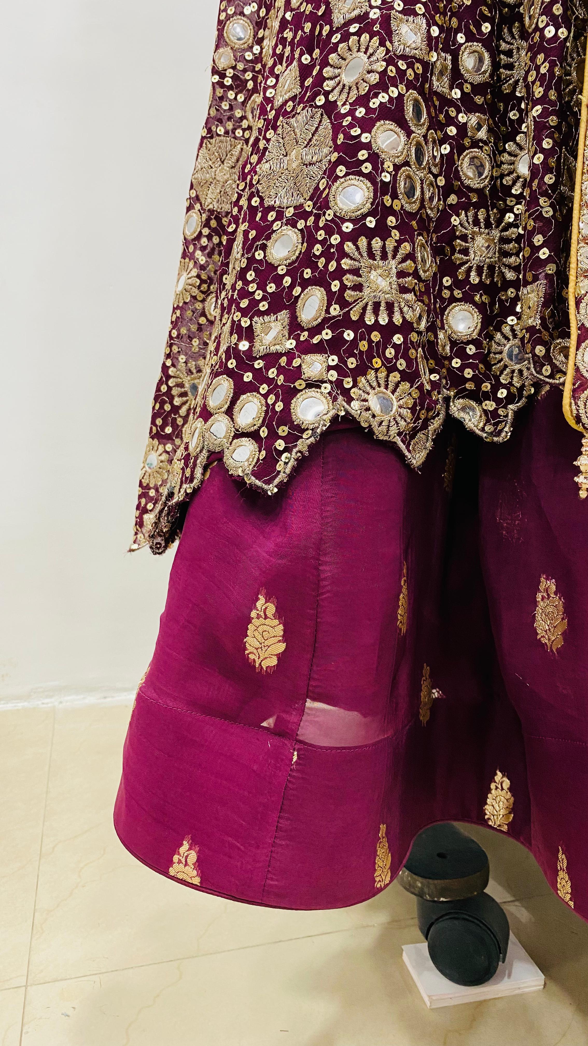 Mirror the Wine Lehenga