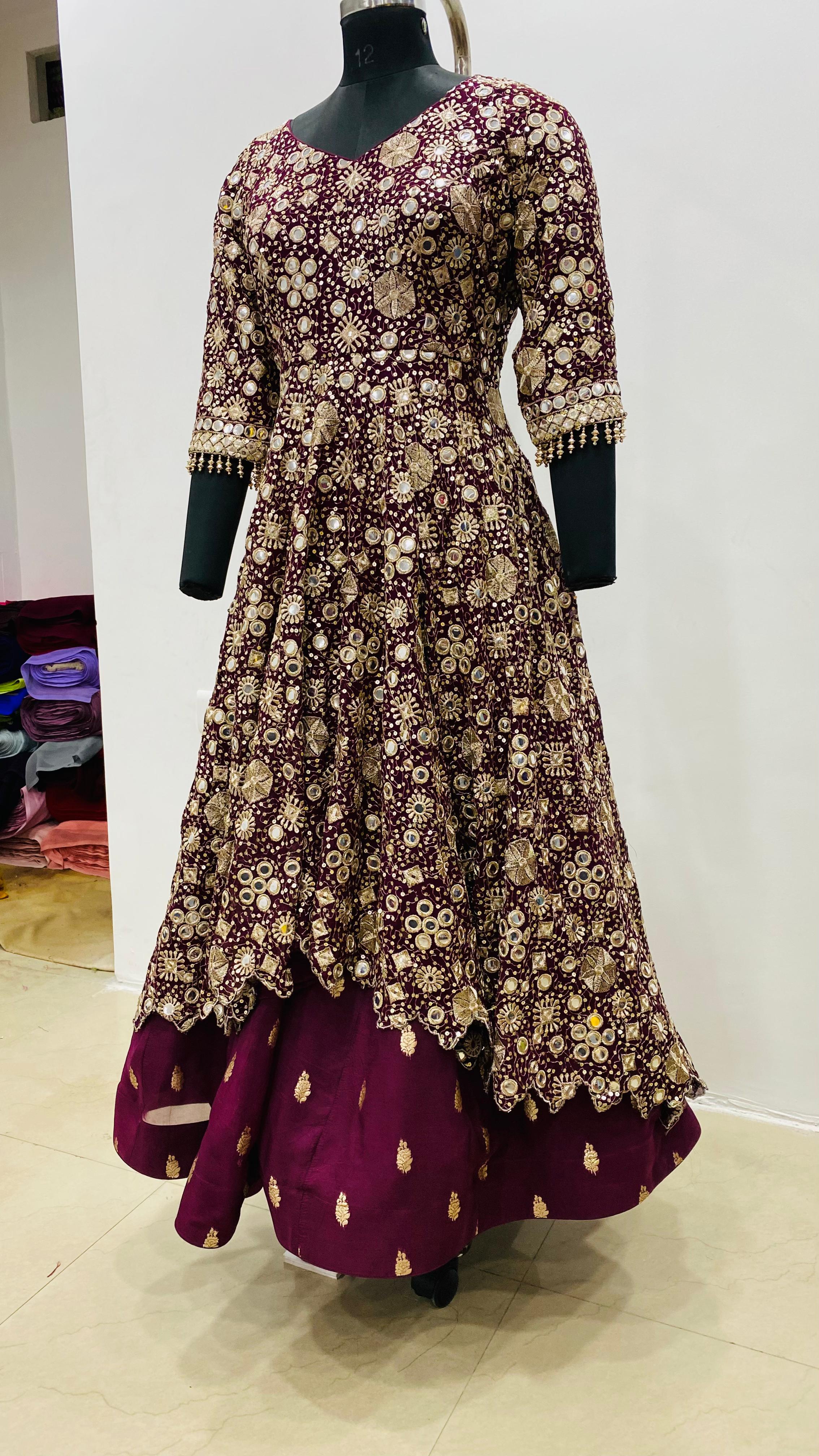 Mirror the Wine Lehenga