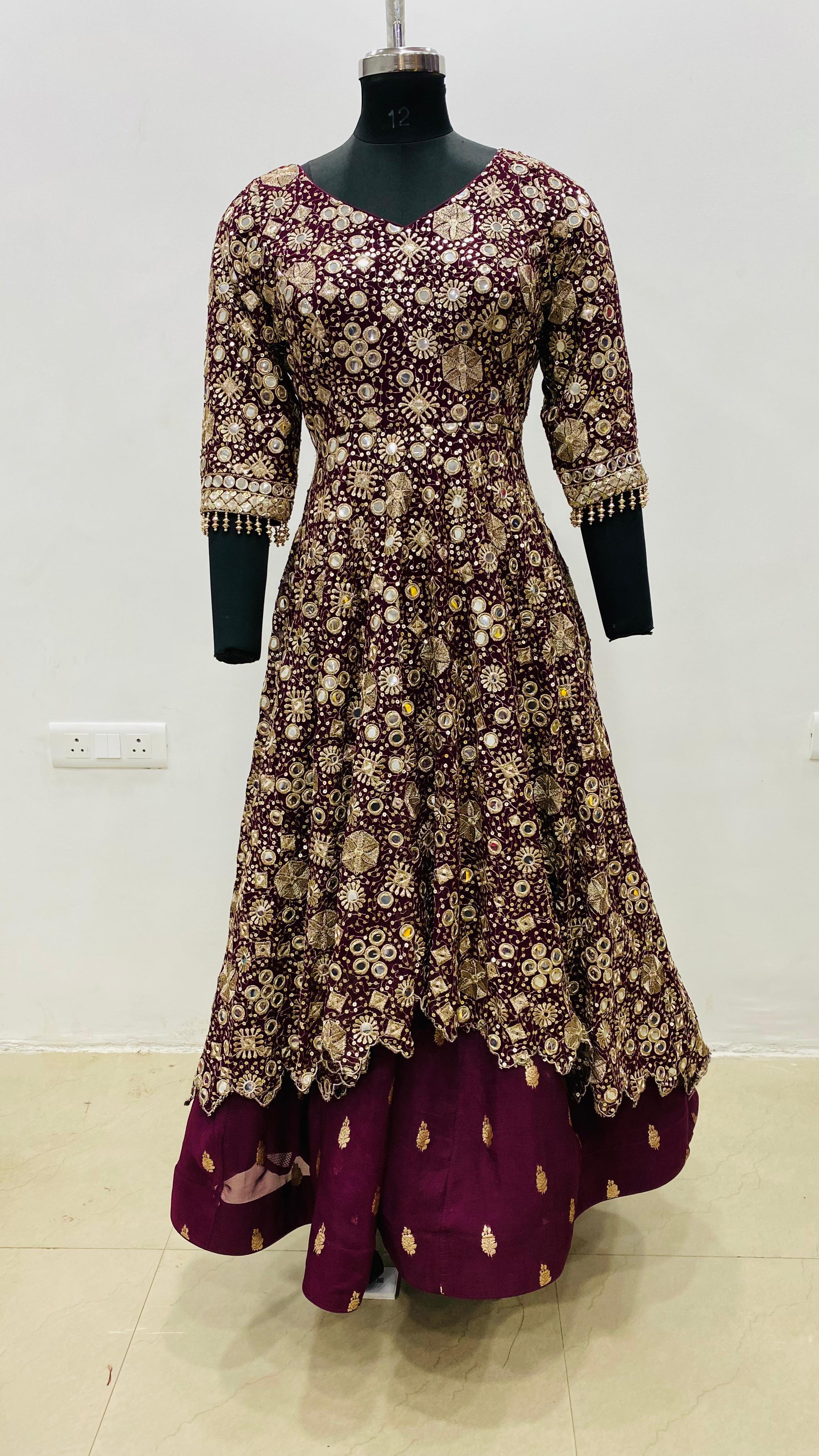 Mirror the Wine Lehenga