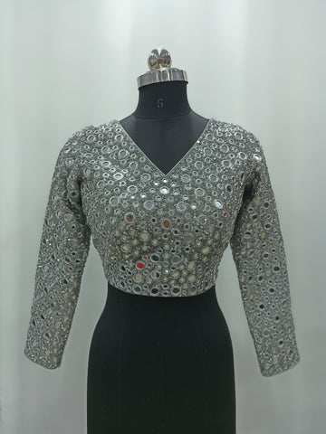 Silver Luxe Blouse