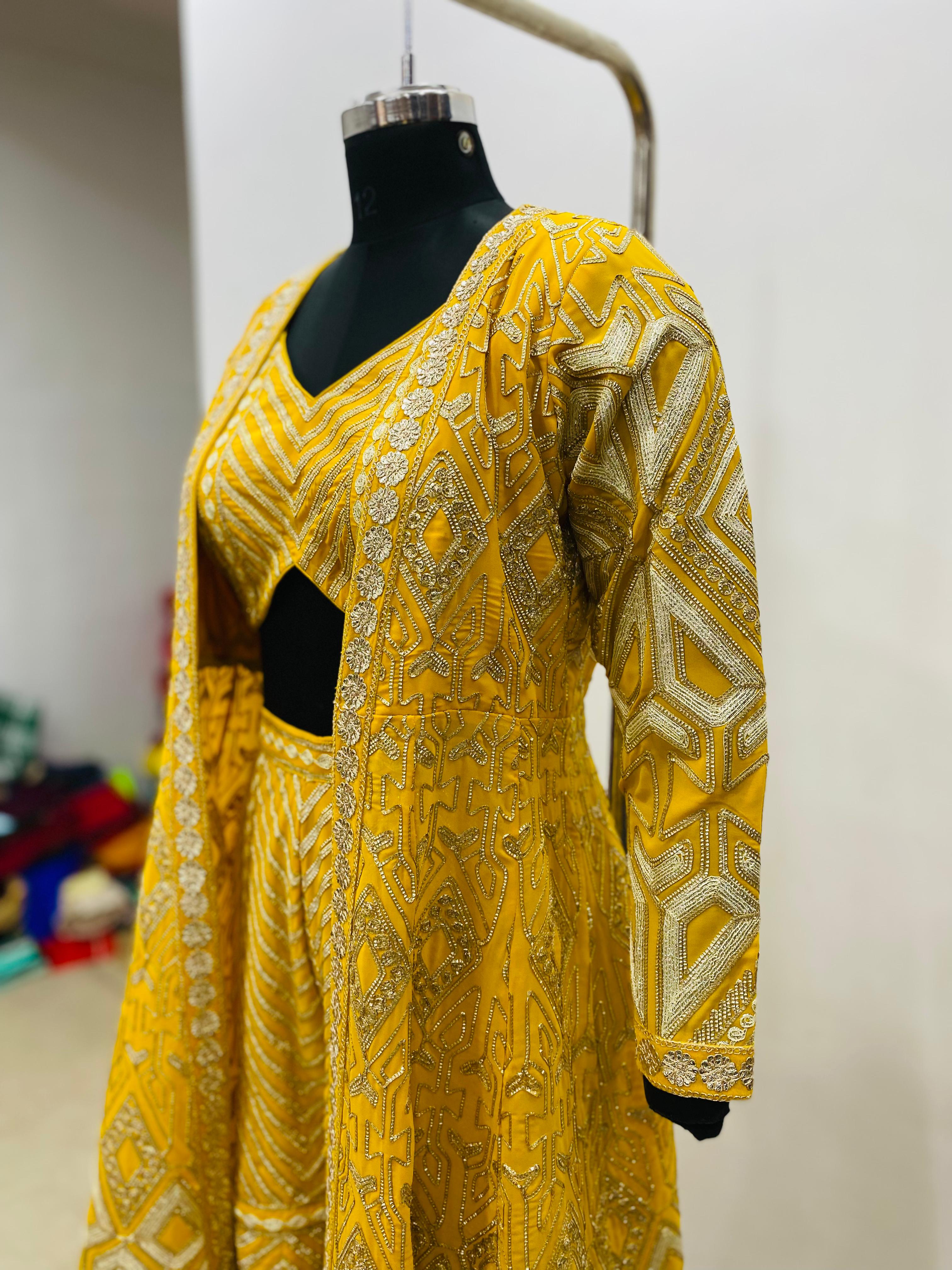 Winter Haldi Garara Set