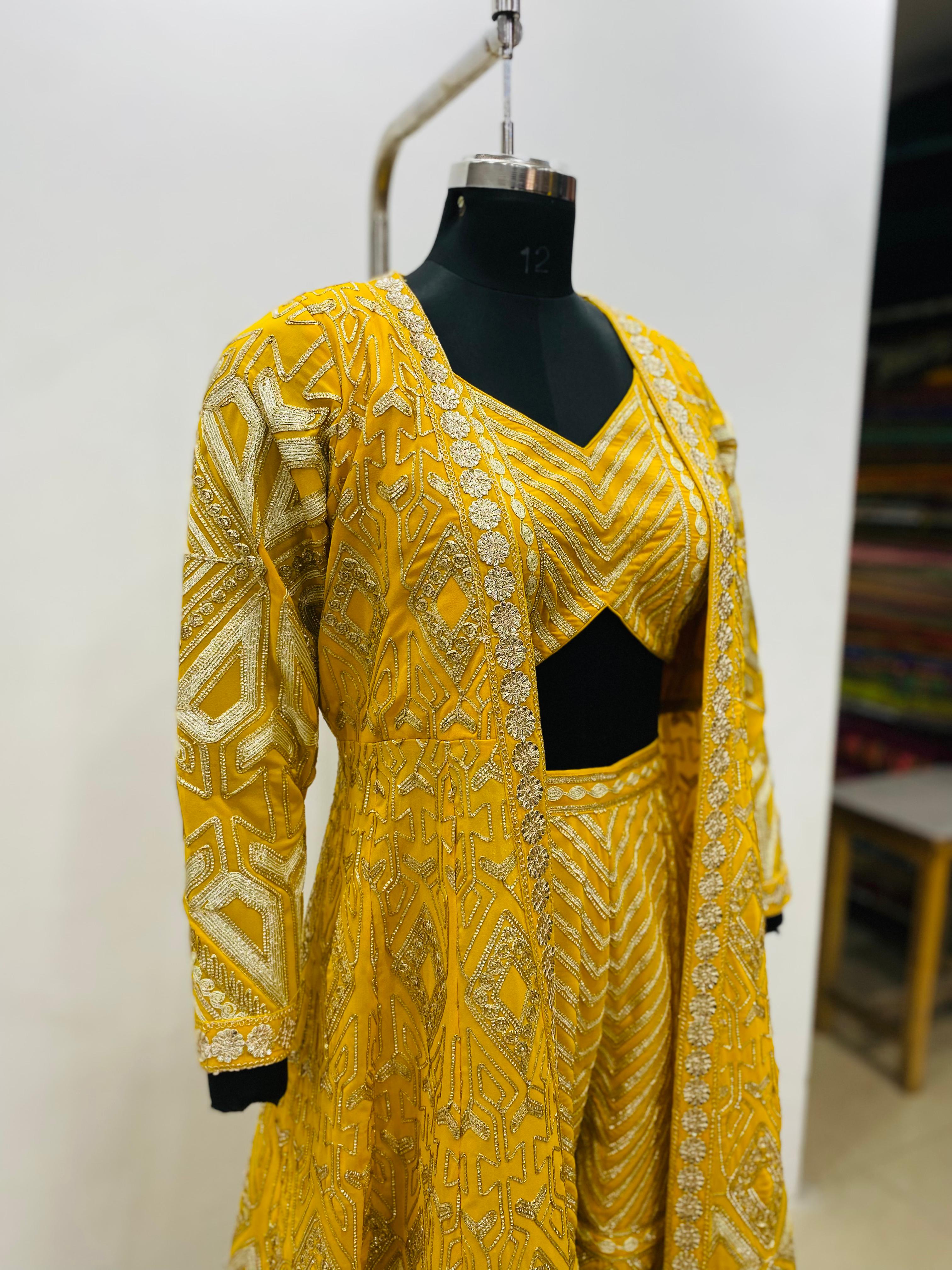 Winter Haldi Garara Set