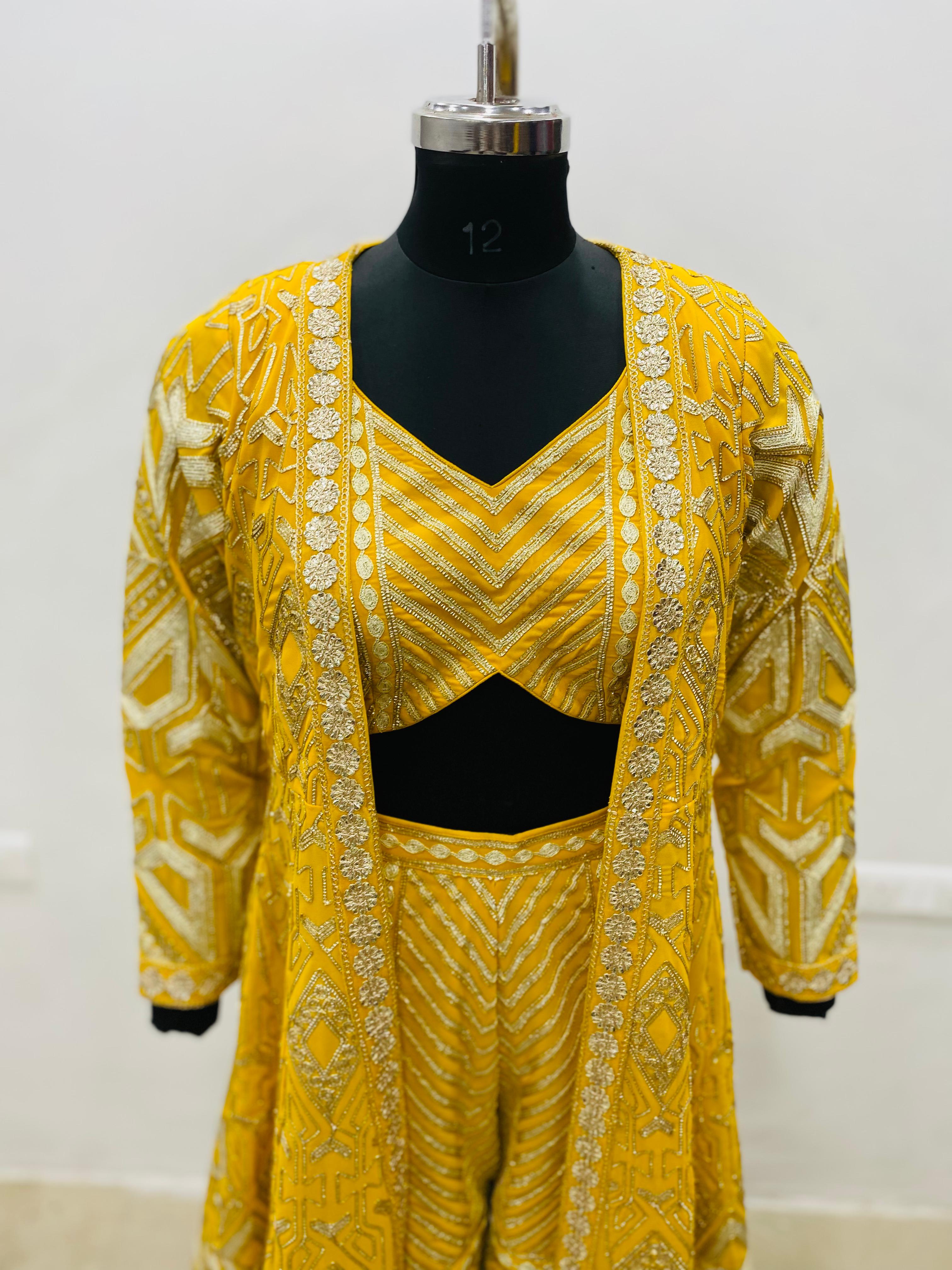 Winter Haldi Garara Set