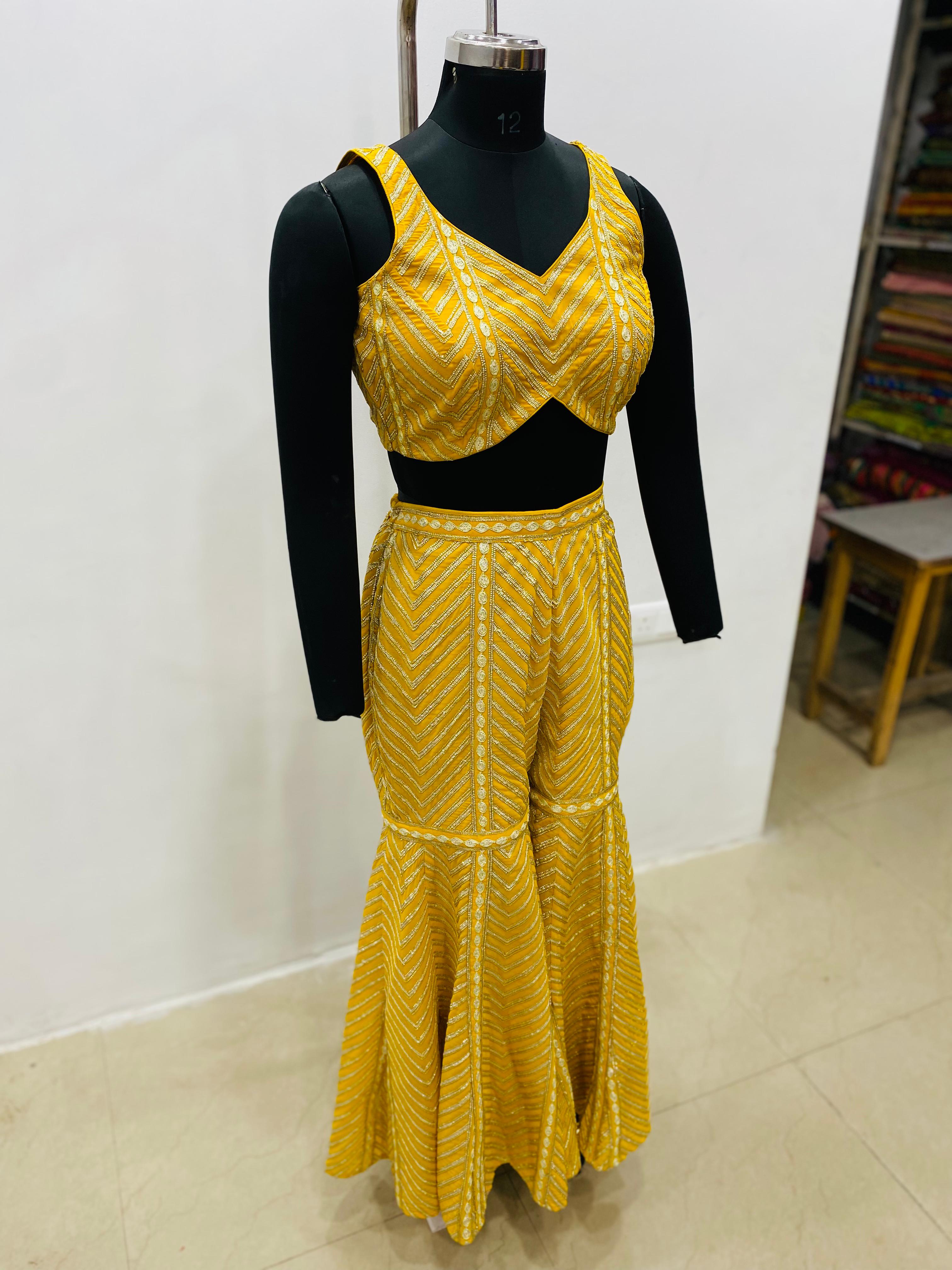 Winter Haldi Garara Set