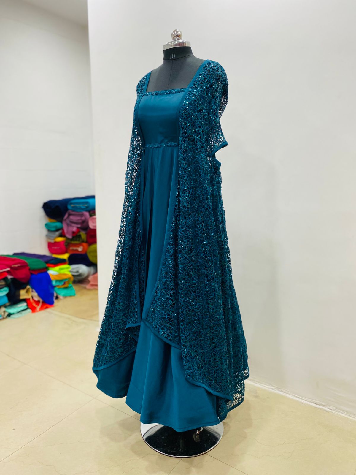 Peacock Cocktail Gown