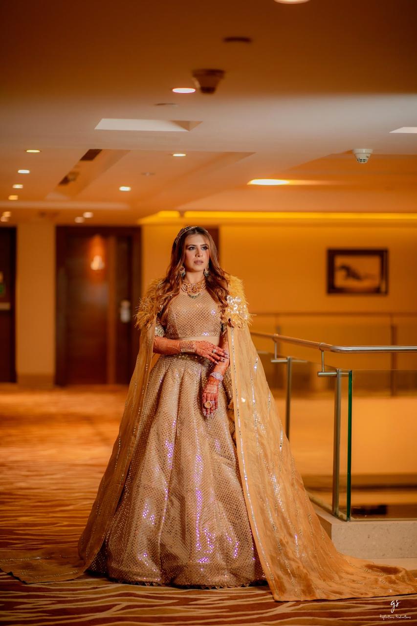 Golden Glamour Lehenga