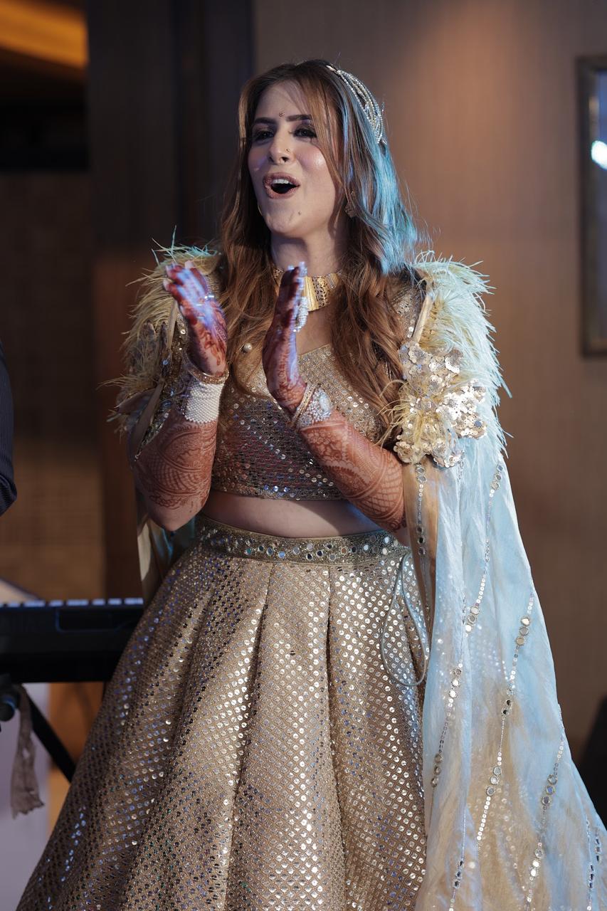 Golden Glamour Lehenga