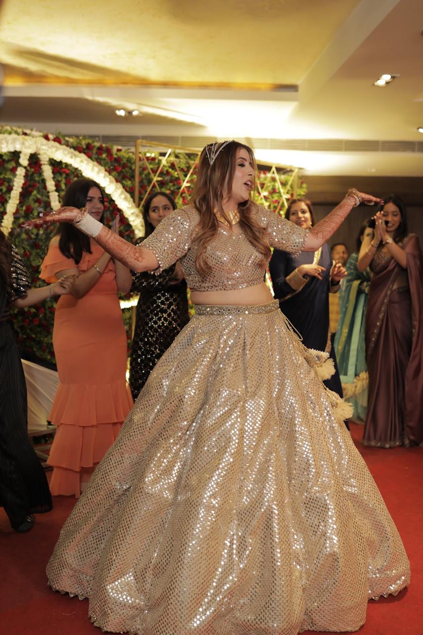 Golden Glamour Lehenga