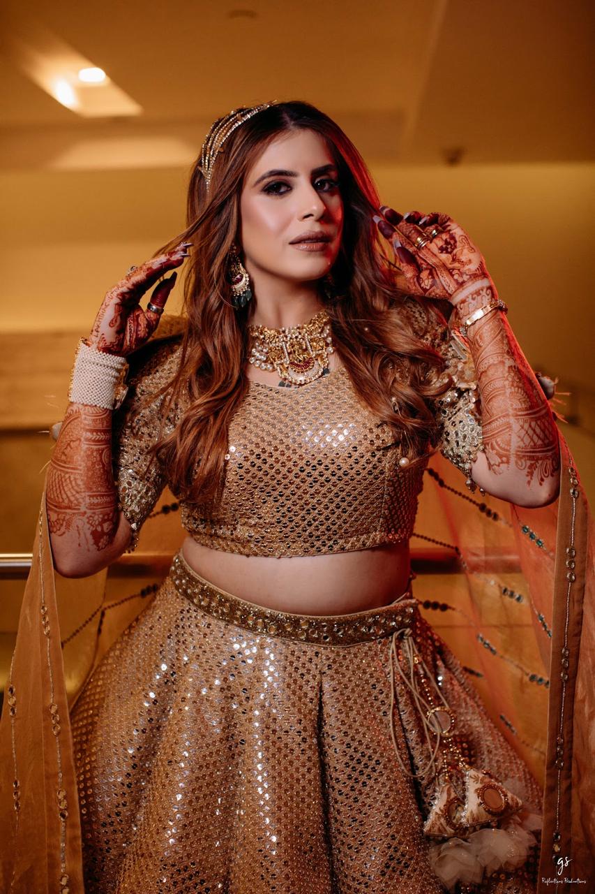 Golden Glamour Lehenga