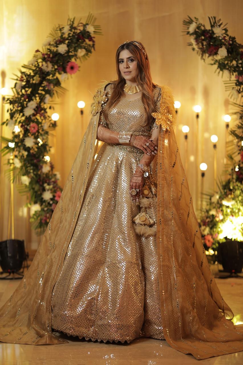 Golden Glamour Lehenga