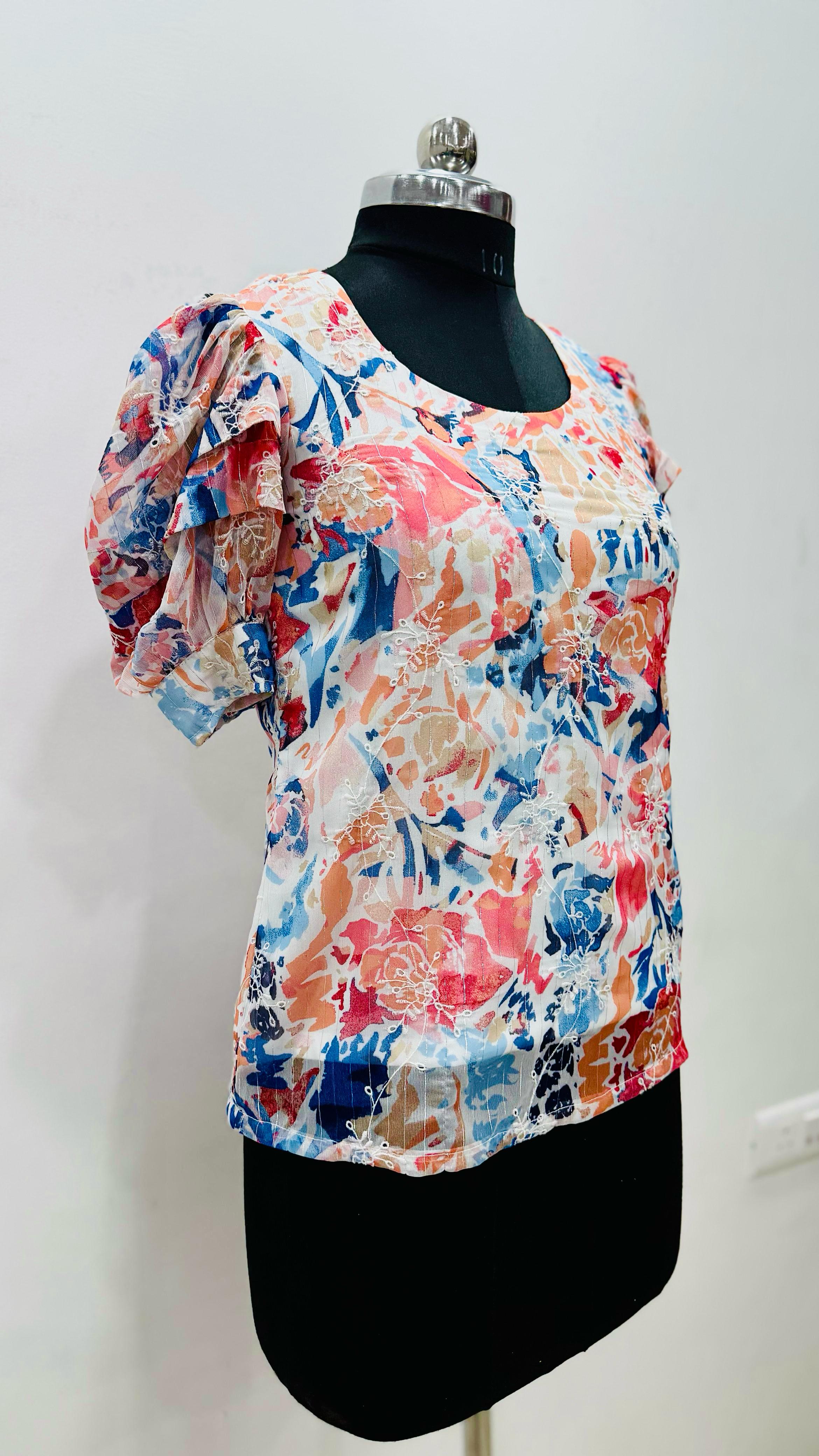 Multi-Colour Floral Top