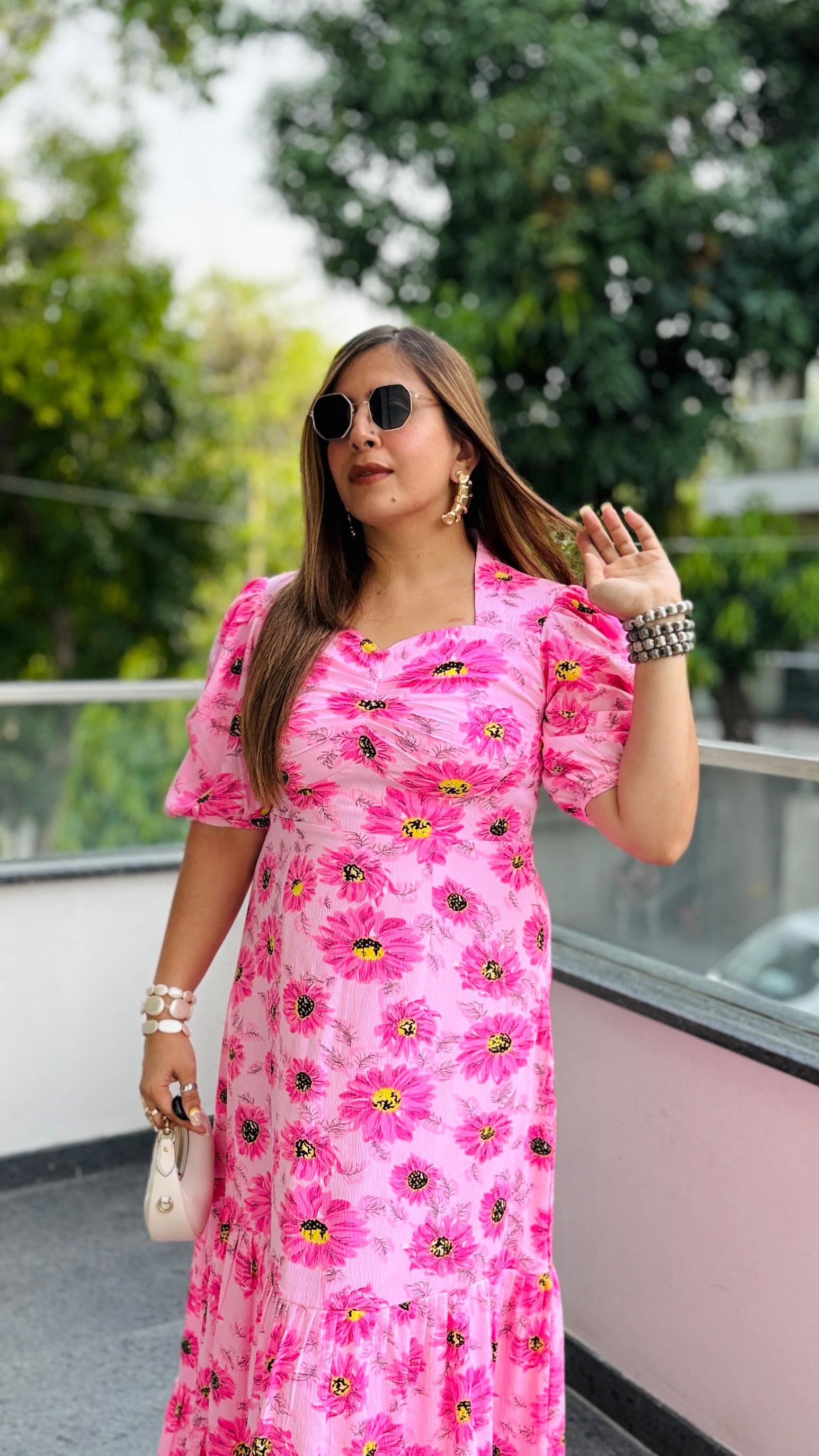 Carnation Pink Maxi Dress