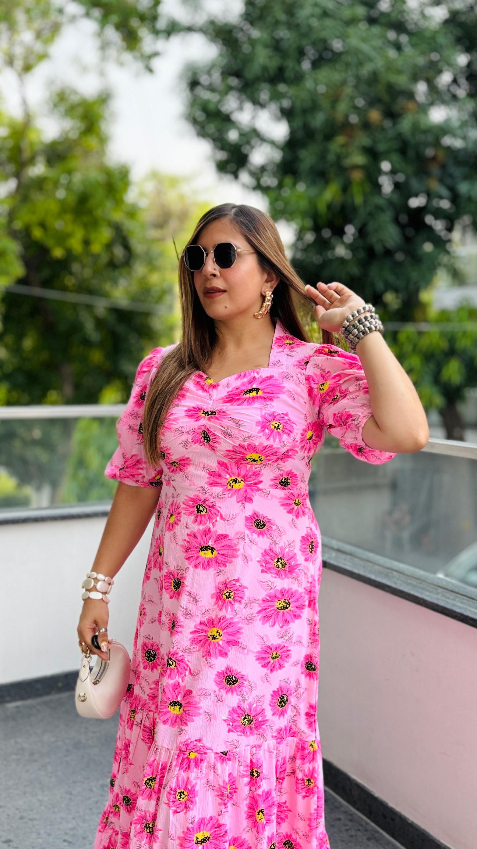 Carnation Pink Maxi Dress