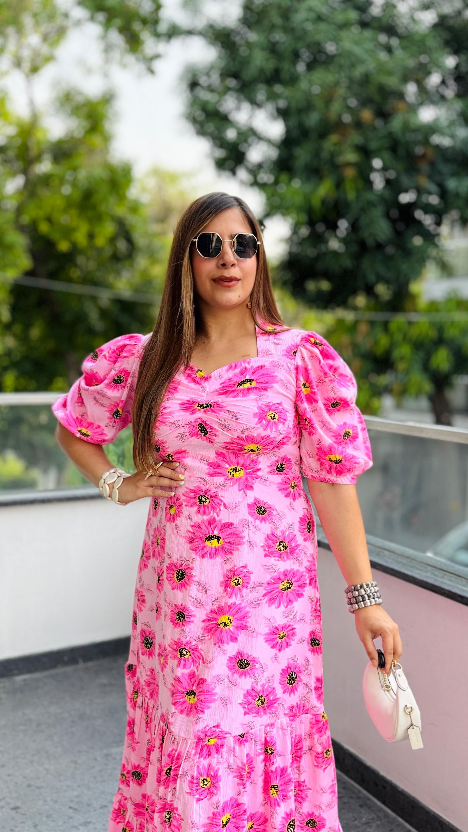 Carnation Pink Maxi Dress