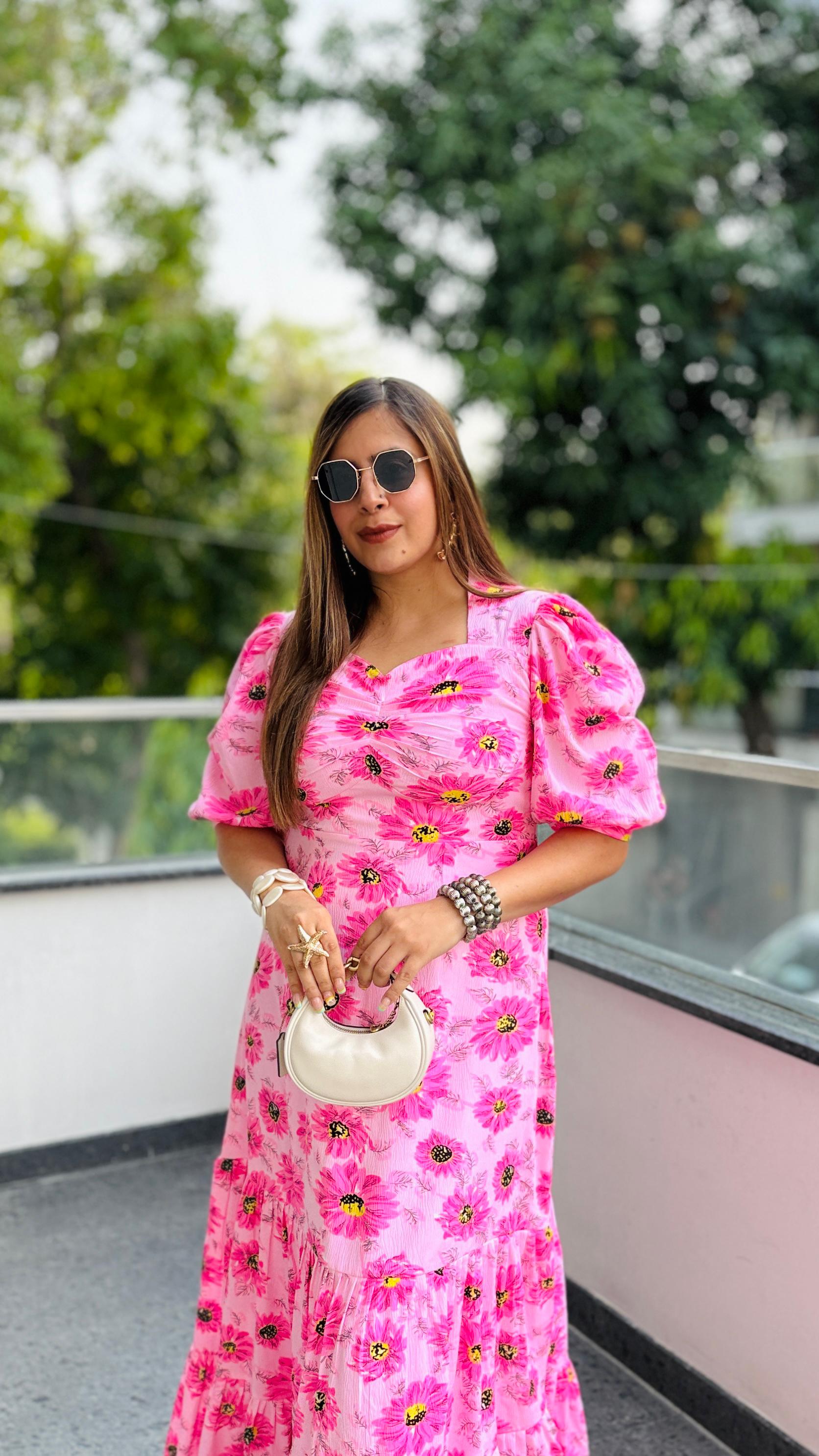 Carnation Pink Maxi Dress