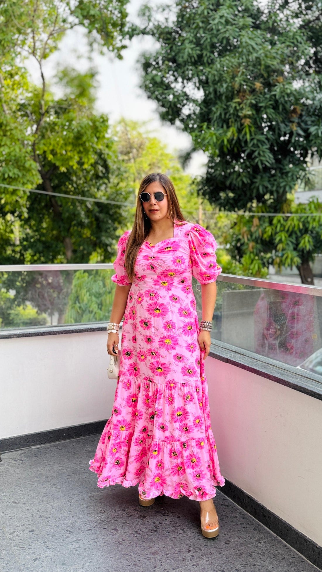 Carnation Pink Maxi Dress