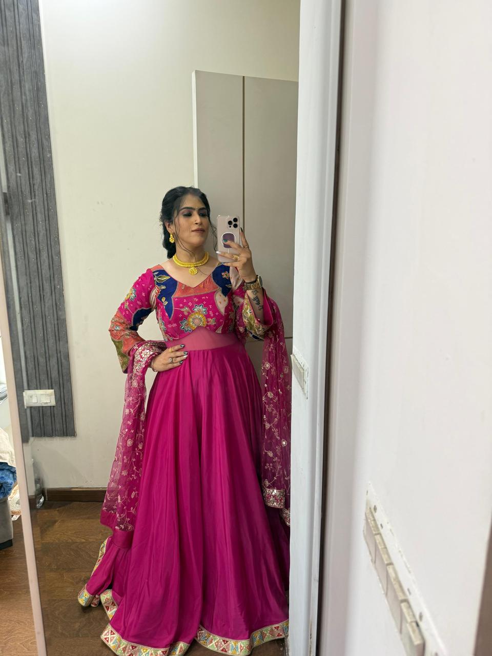 Pink Patakha Anarkali