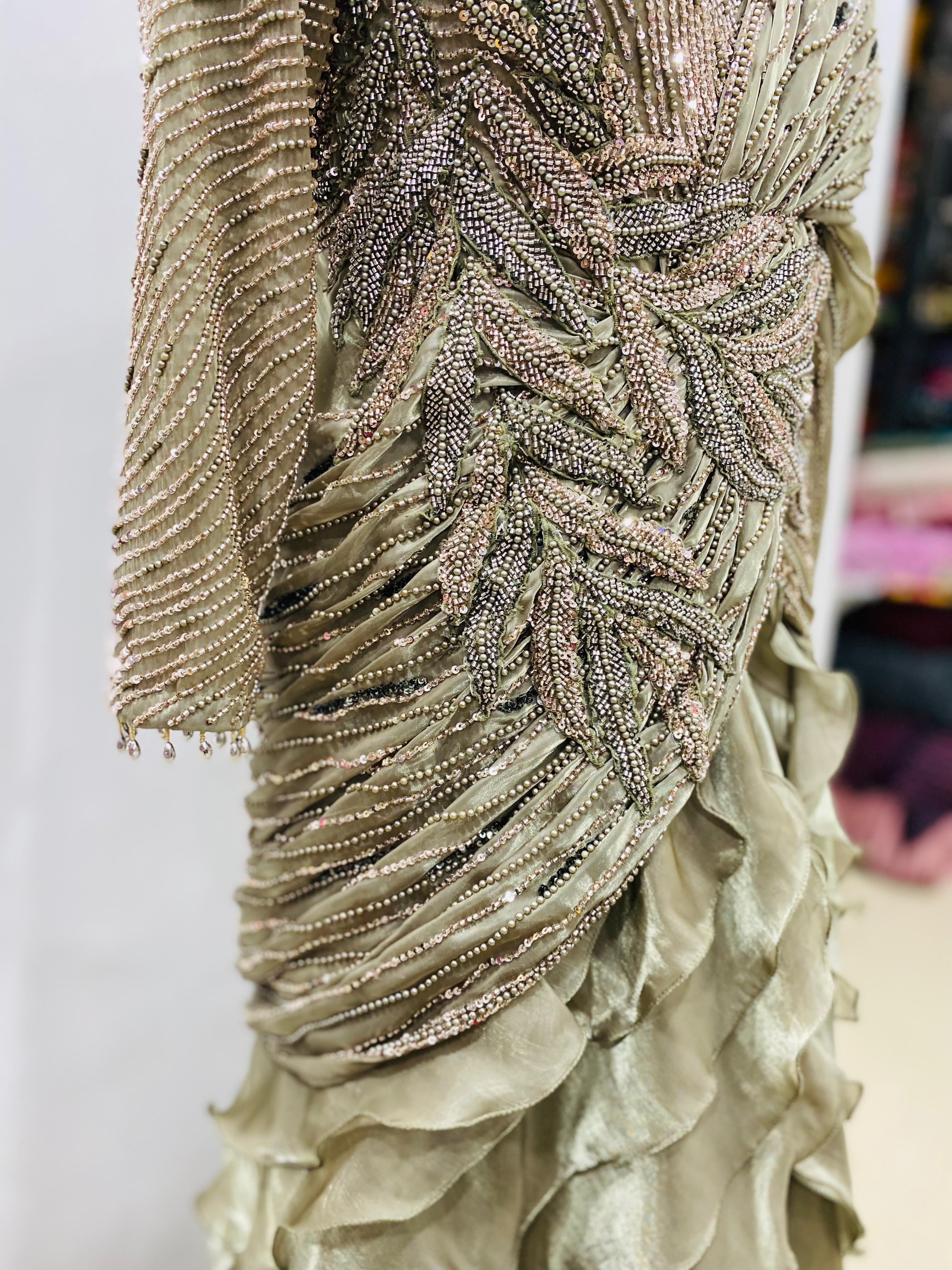 Olive Luxe Fish Cut Saree