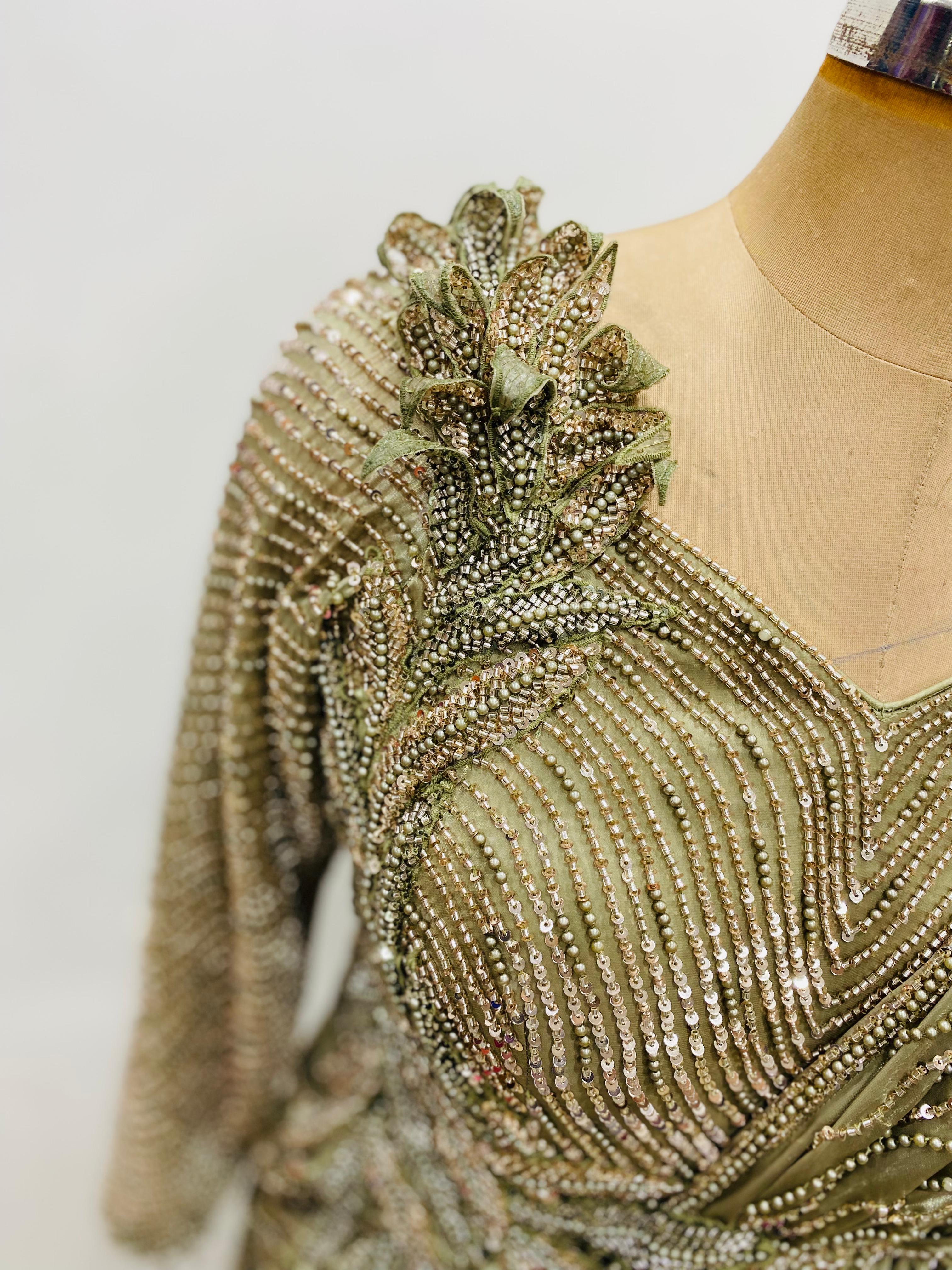 Olive Luxe Fish Cut Saree