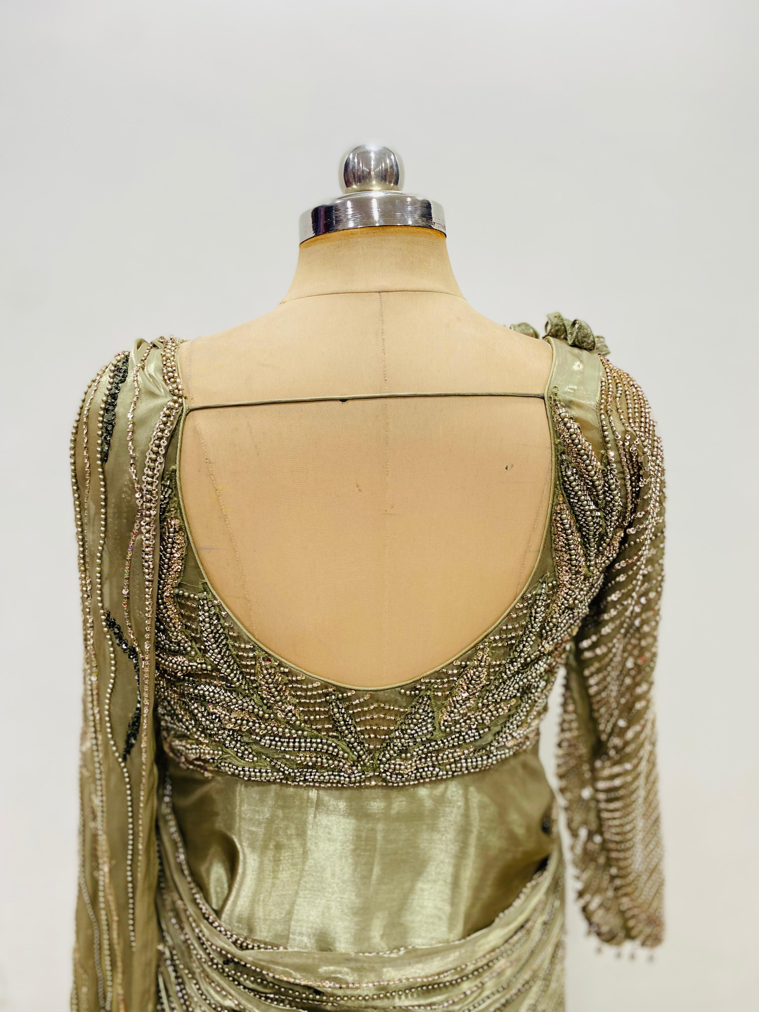 Olive Luxe Fish Cut Saree