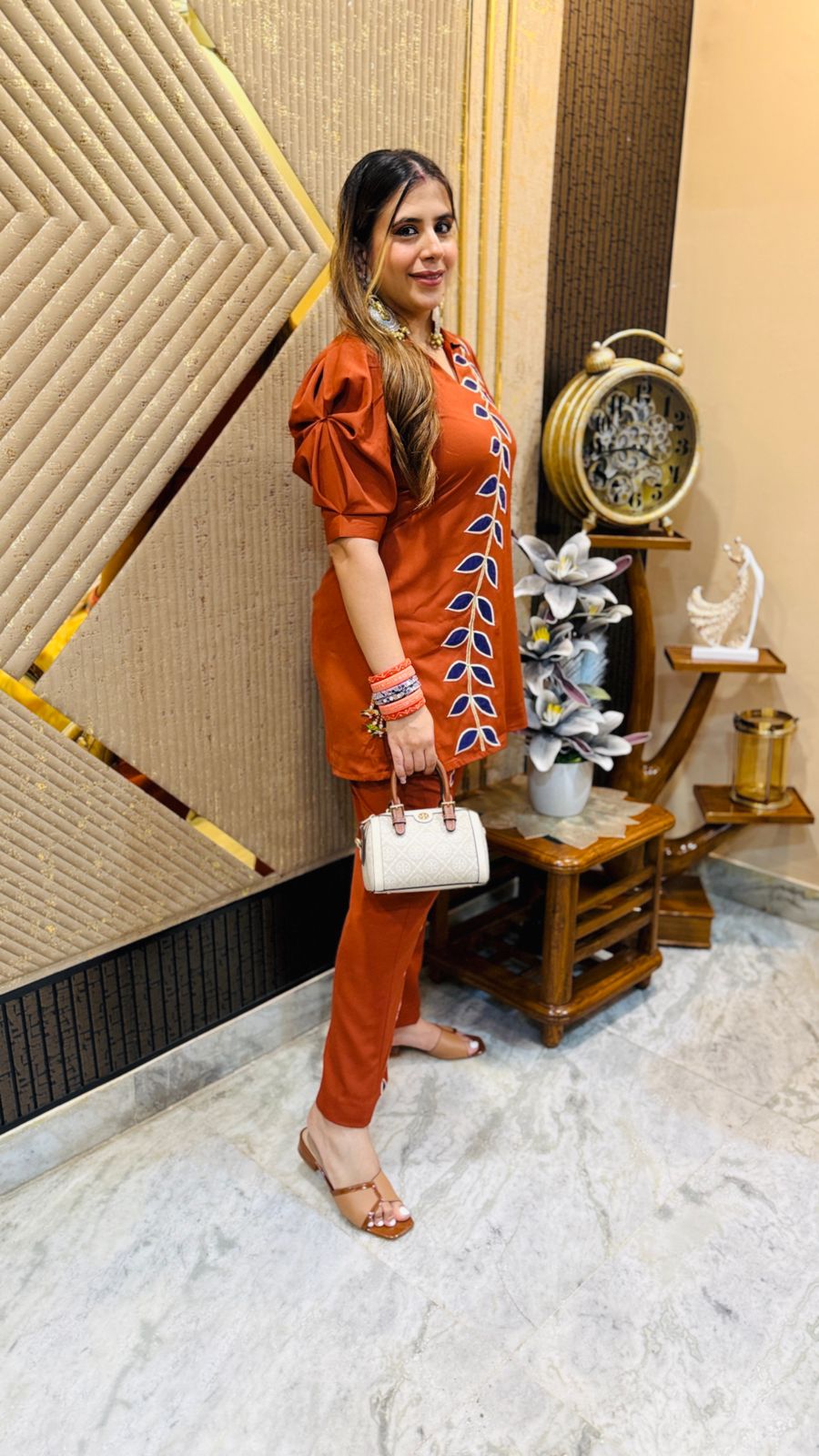 Rust Purple Leaves Co-Ord