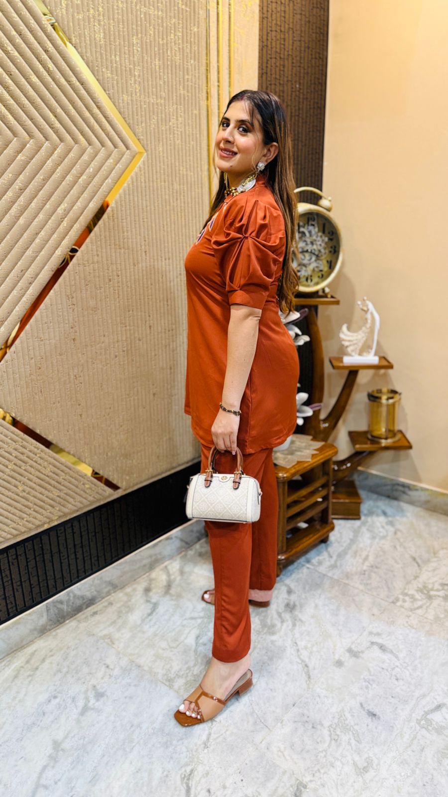 Rust Purple Leaves Co-Ord