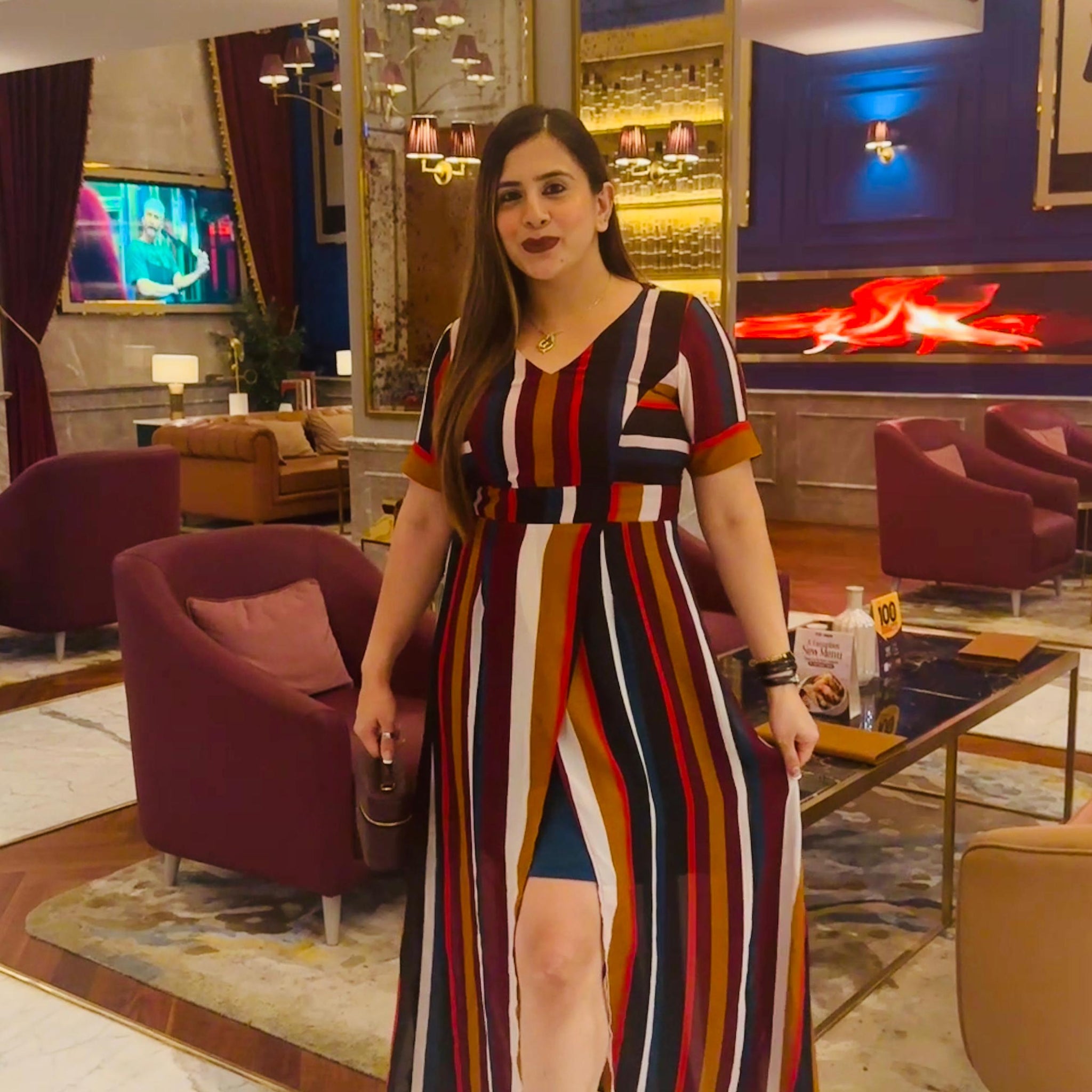 Rainbow Charm Maxi Dress