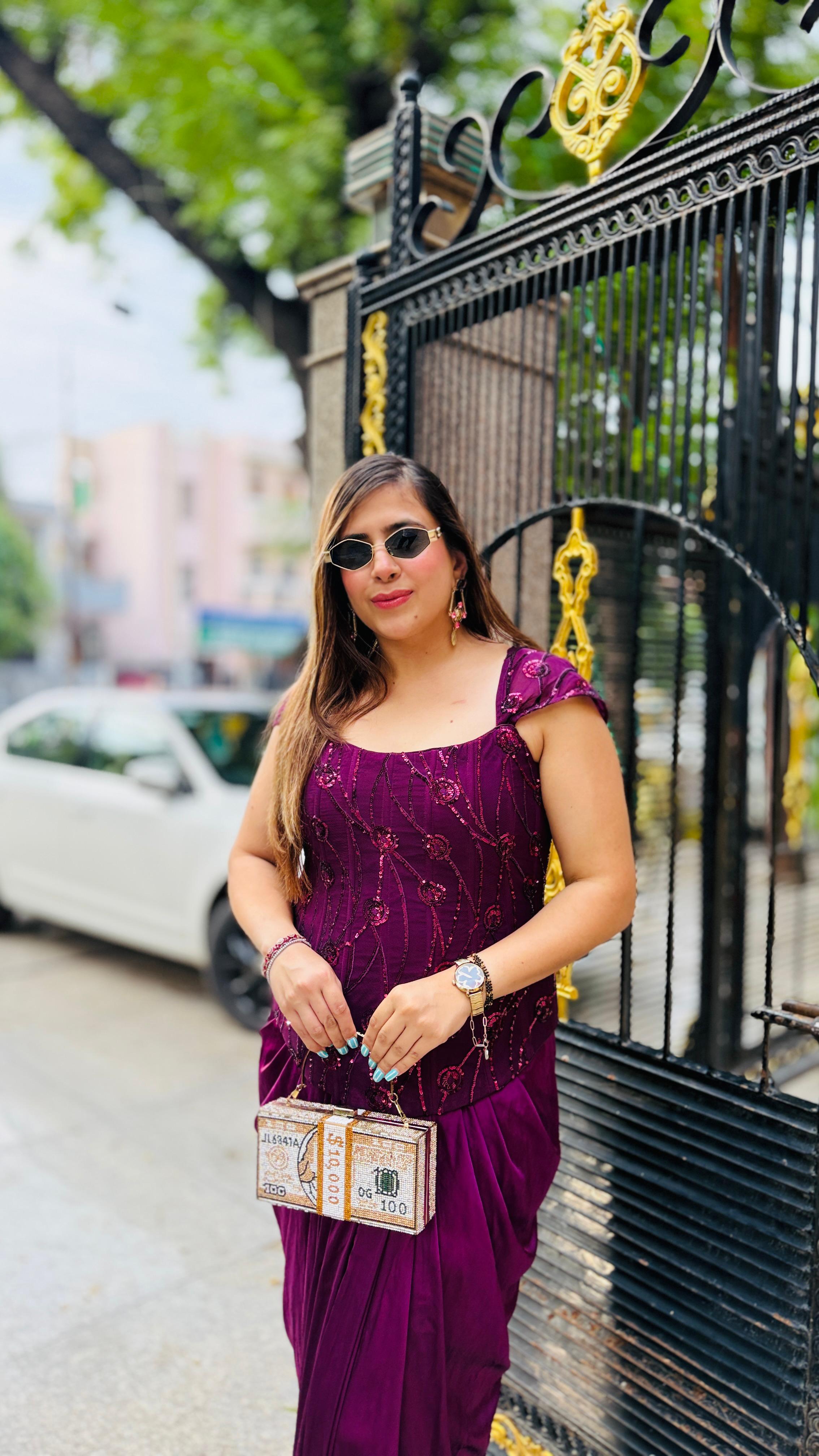 Date The Wine Corset + Drape Skirt