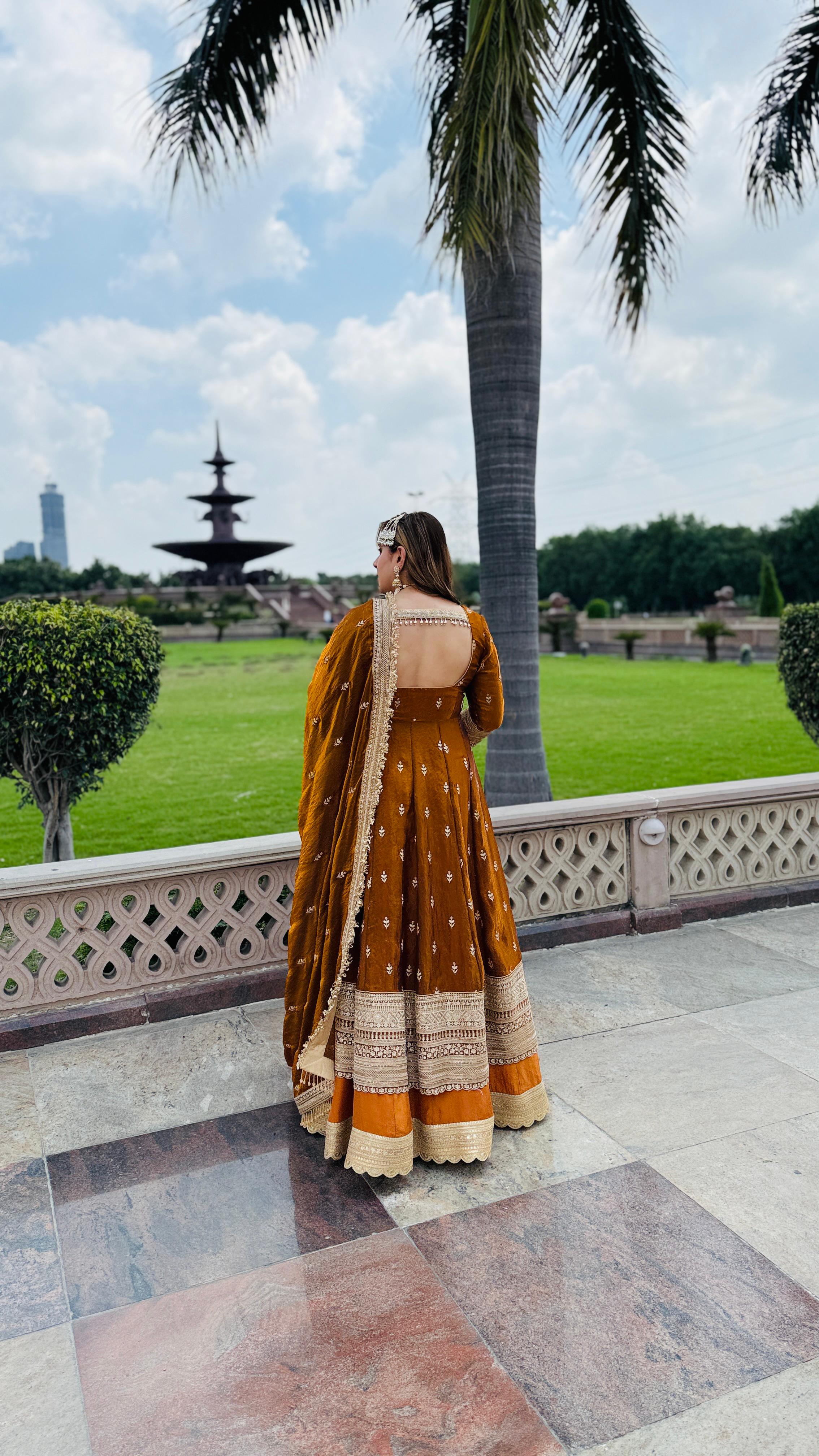 Mustard Wedding Lehenga