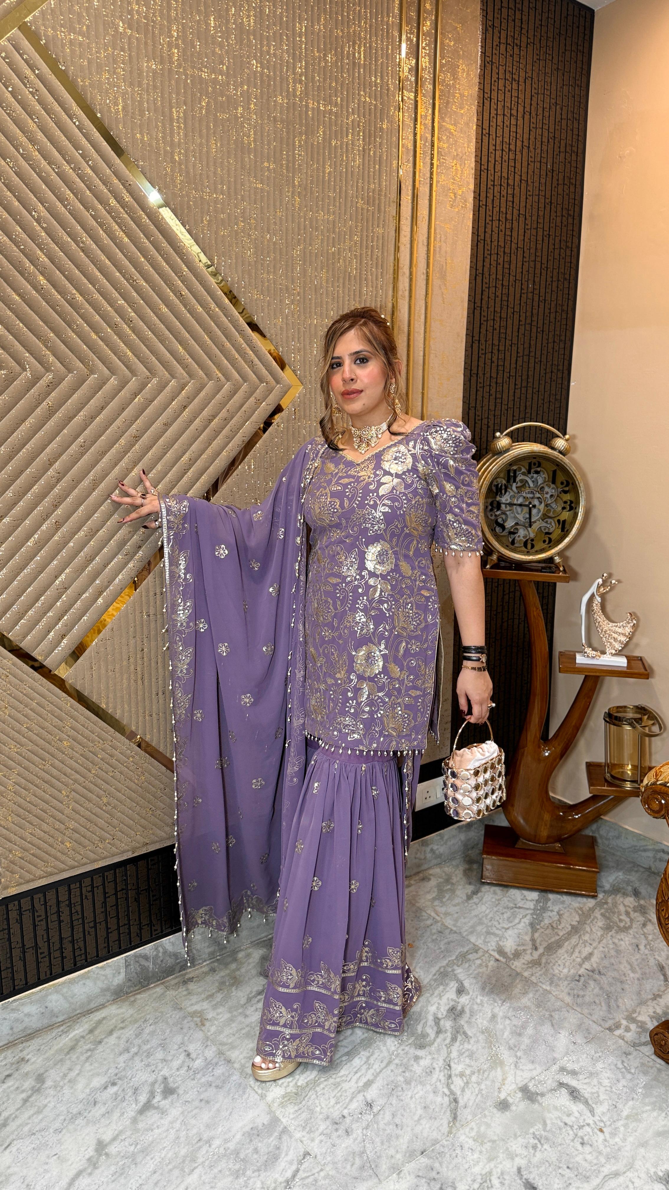 Mauve Bridal Garara