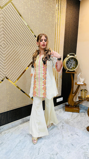 Ivory Crushed Tissue Co-Ord