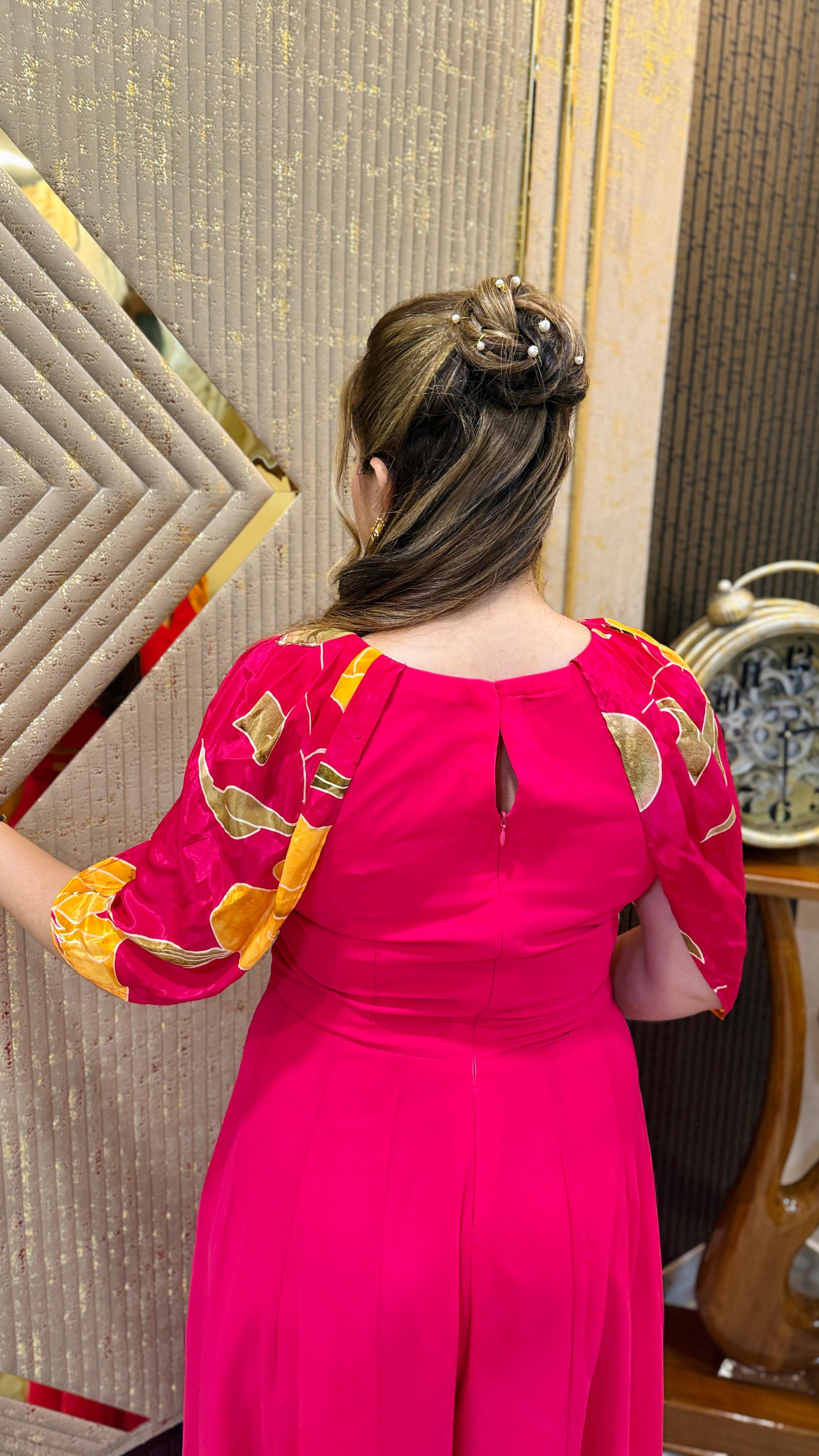 Pink Diwali Jumpsuit