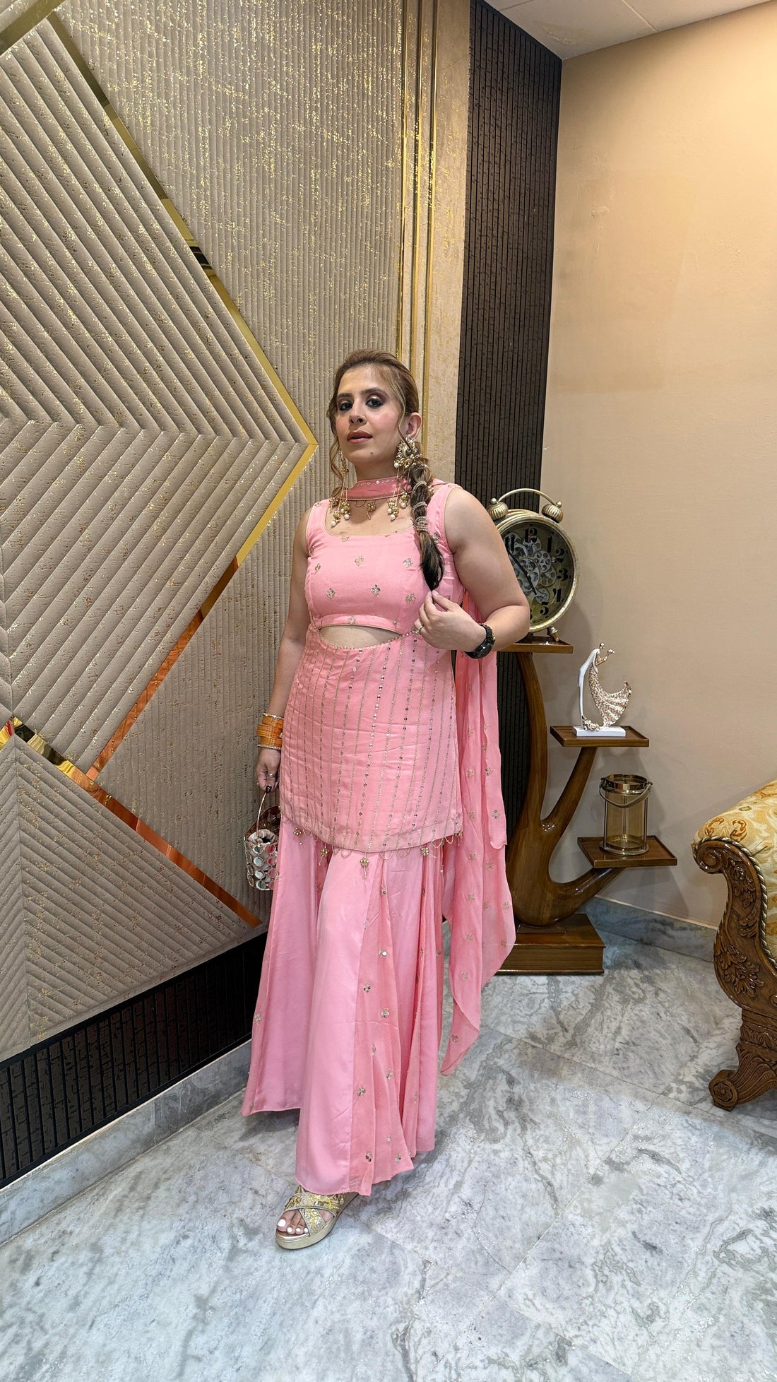 Peach Me Garara Suit