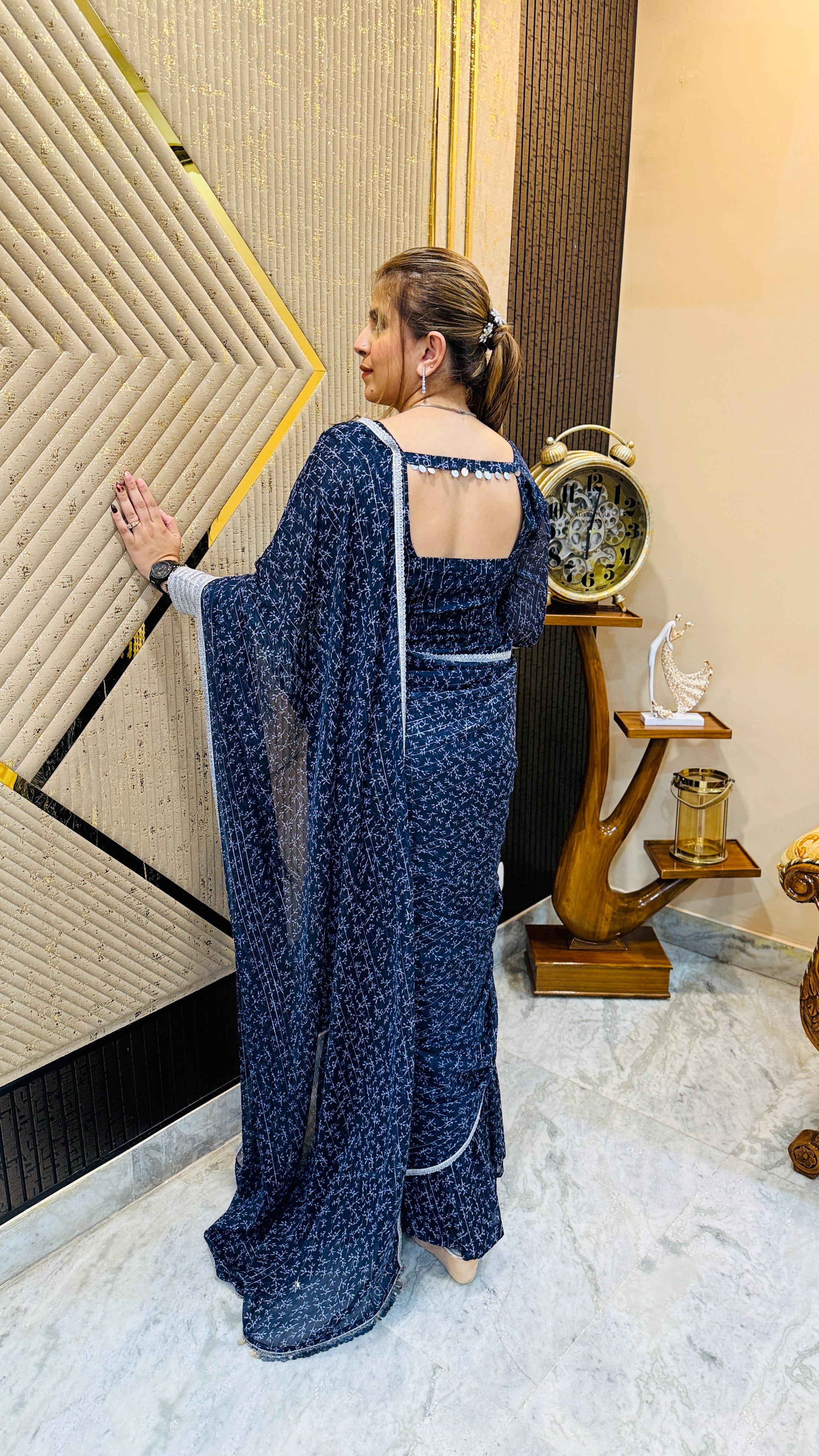 Midnight Maxi Saree