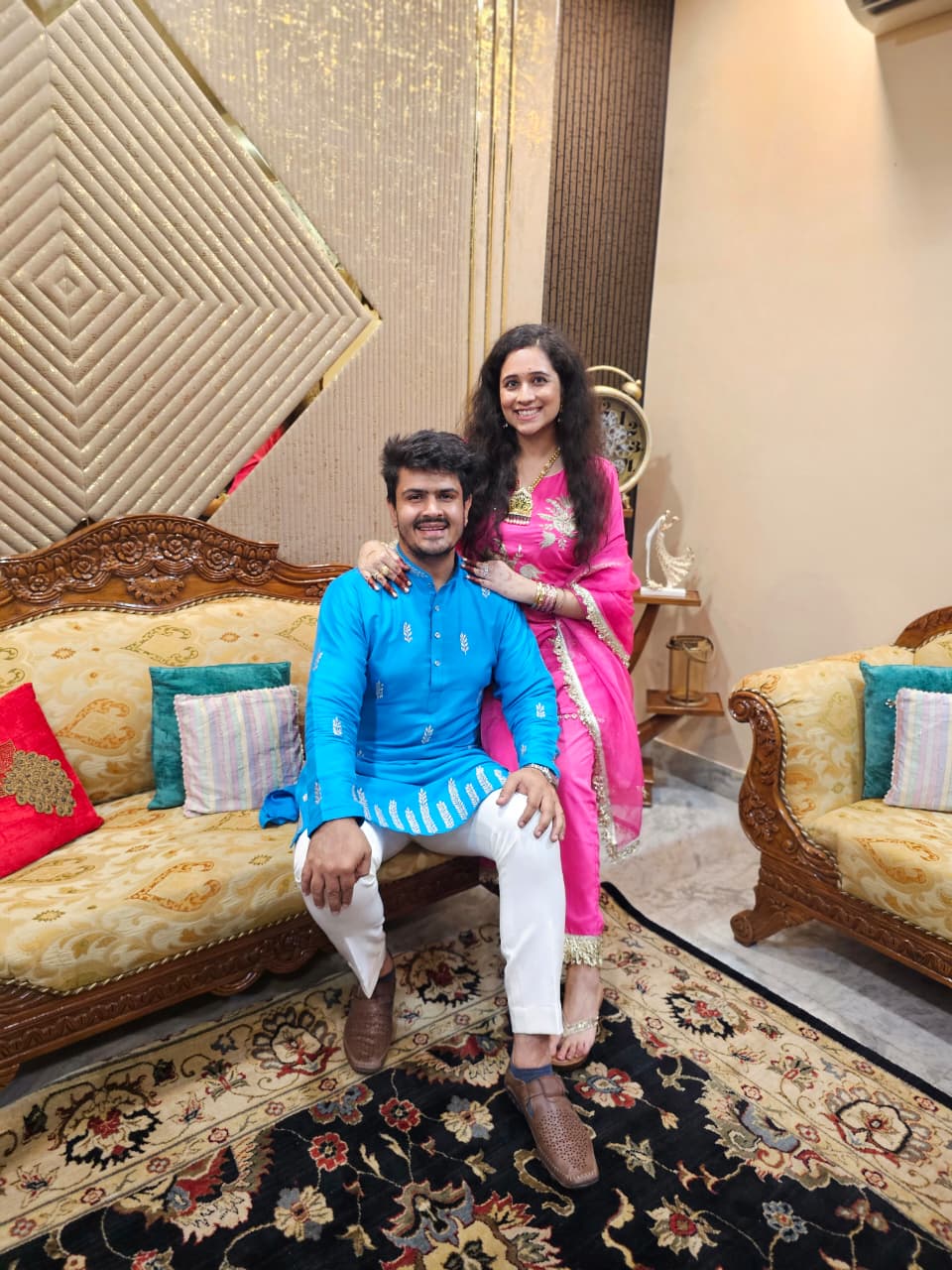 Menswear Blue Kurta Set
