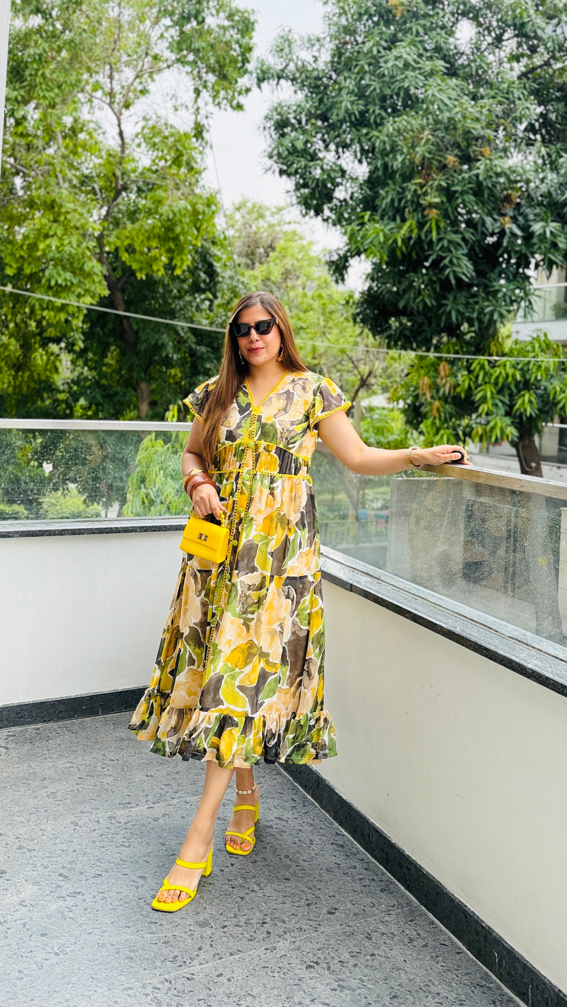 Lemongrass Chiffon Midi