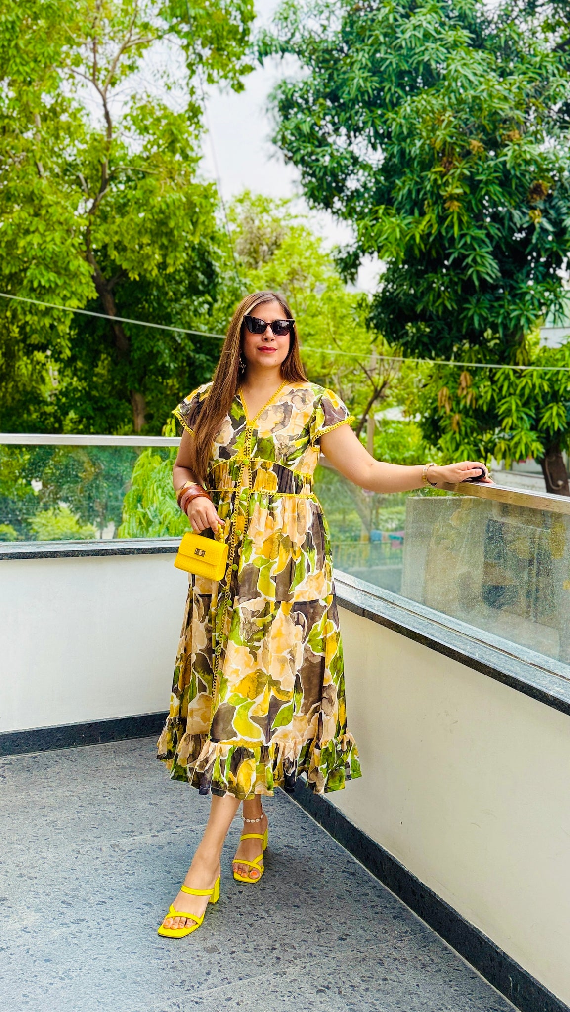 Lemongrass Chiffon Midi