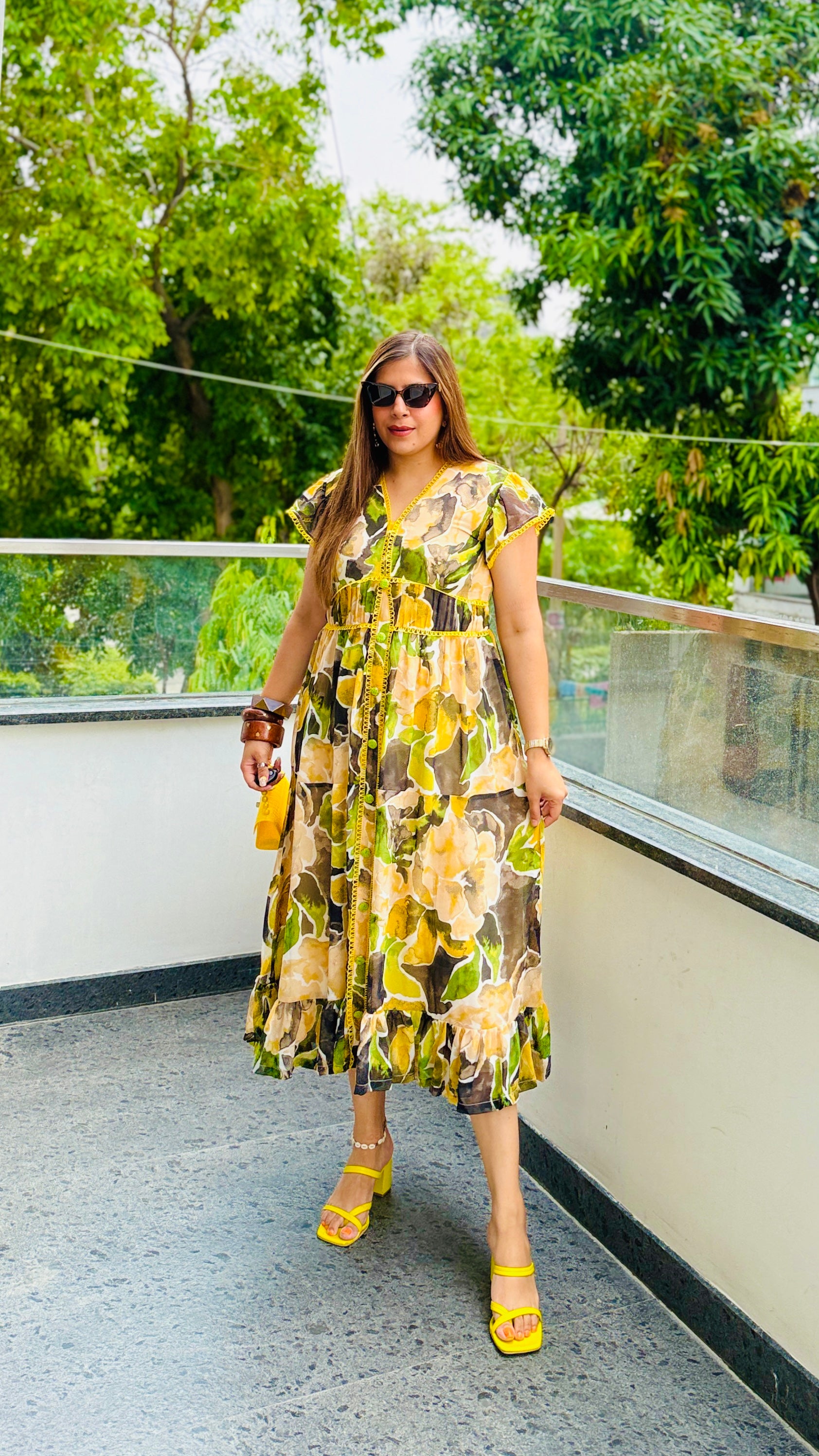 Lemongrass Chiffon Midi