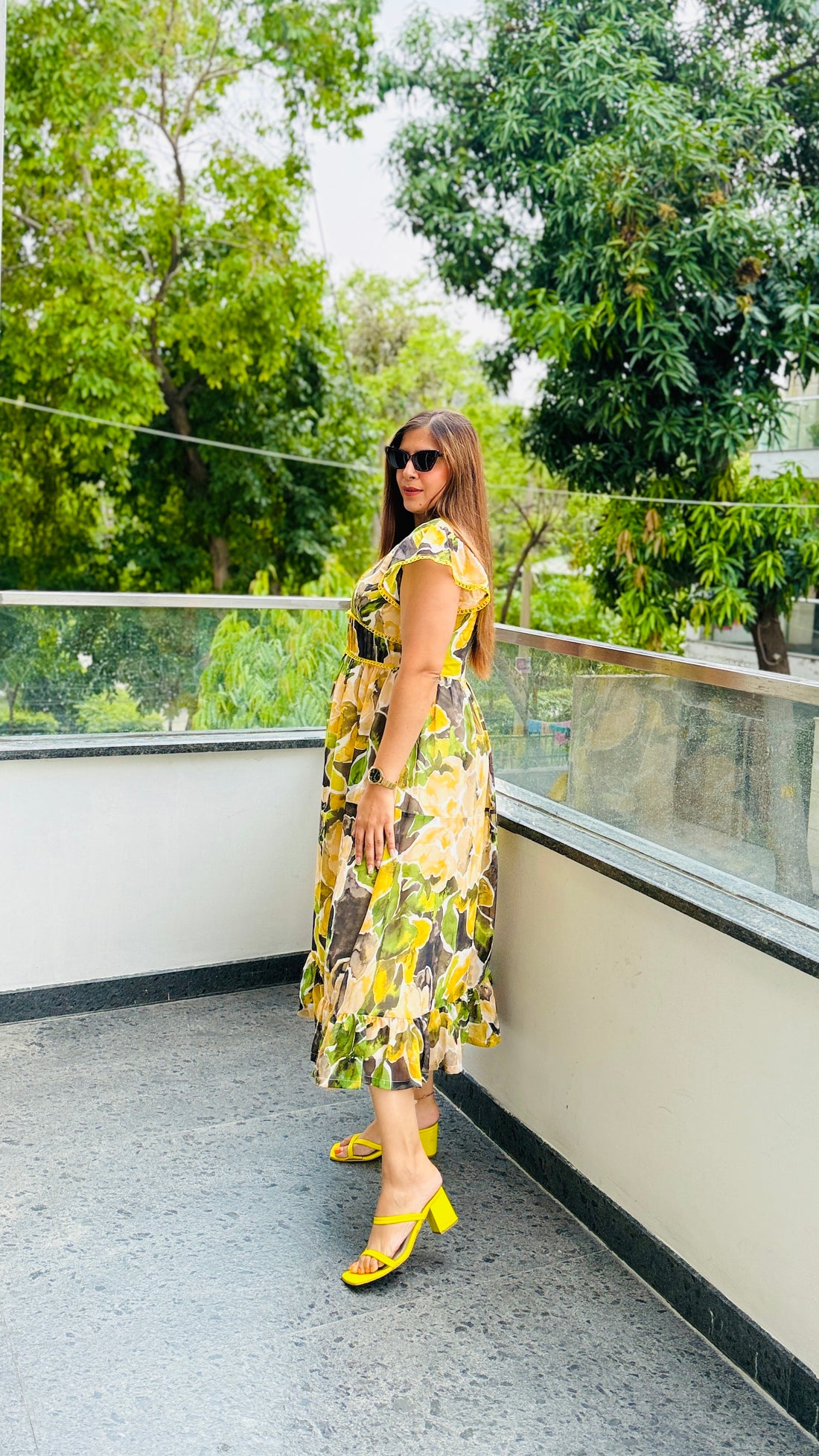 Lemongrass Chiffon Midi