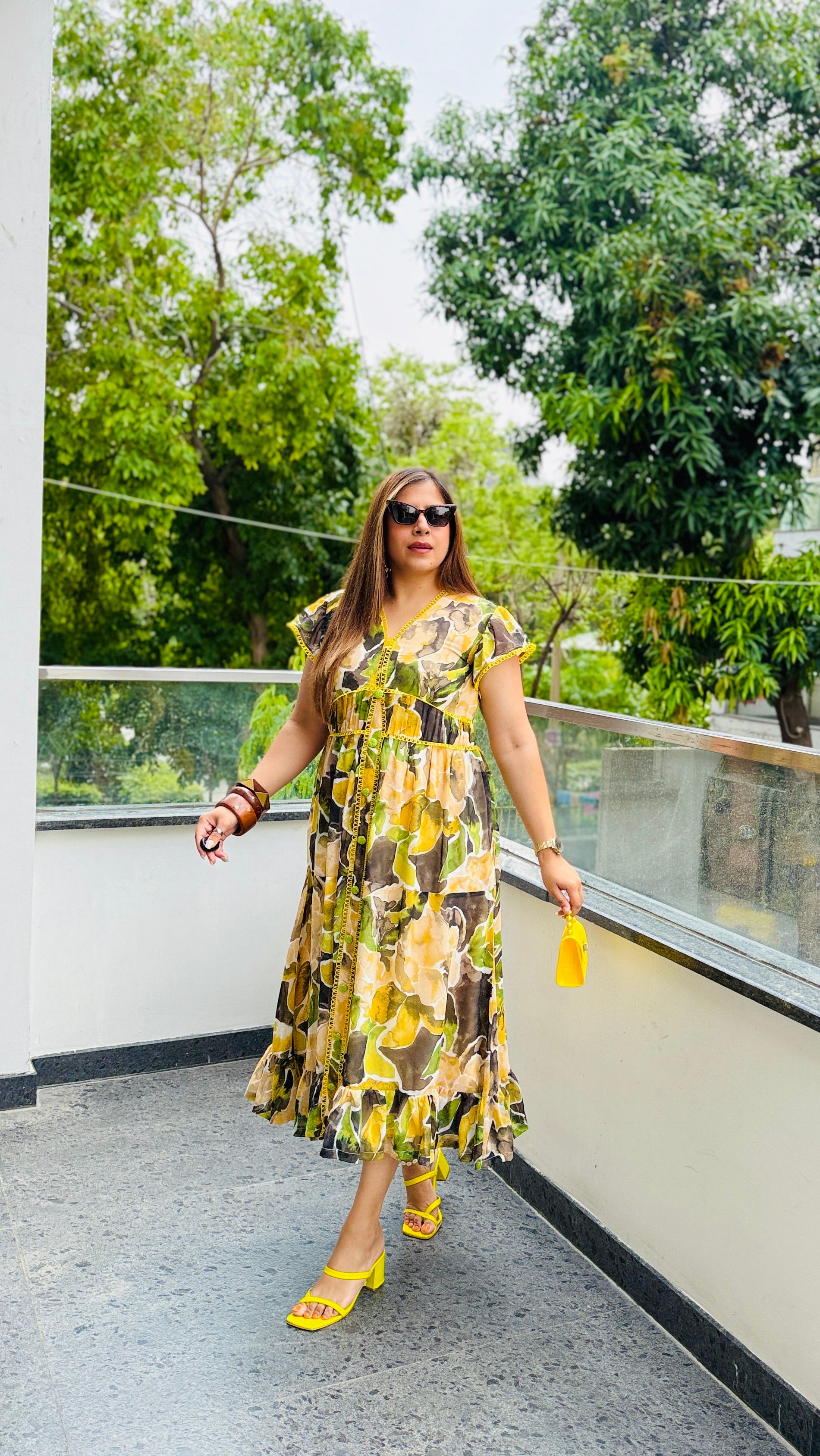 Lemongrass Chiffon Midi