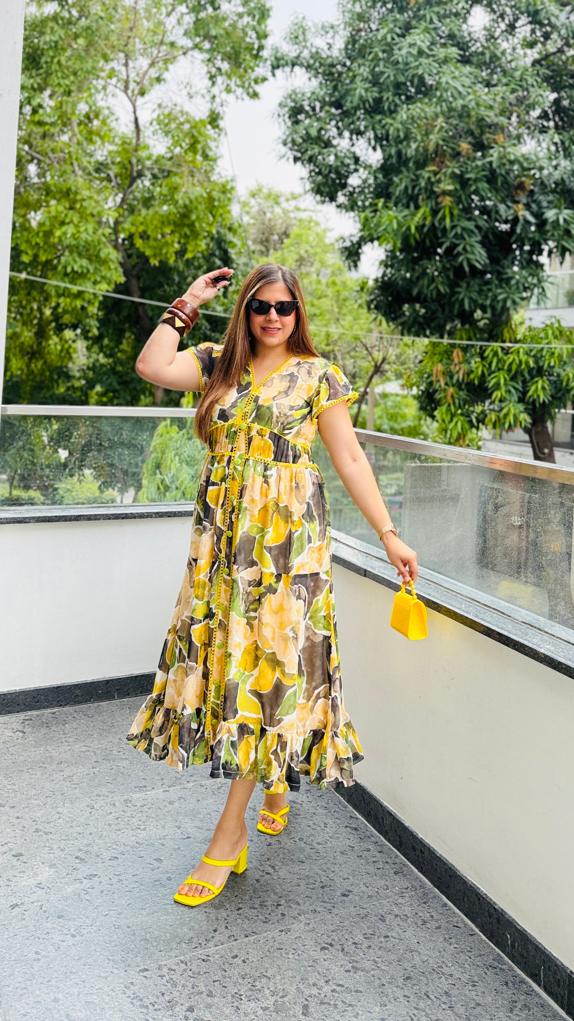 Lemongrass Chiffon Midi