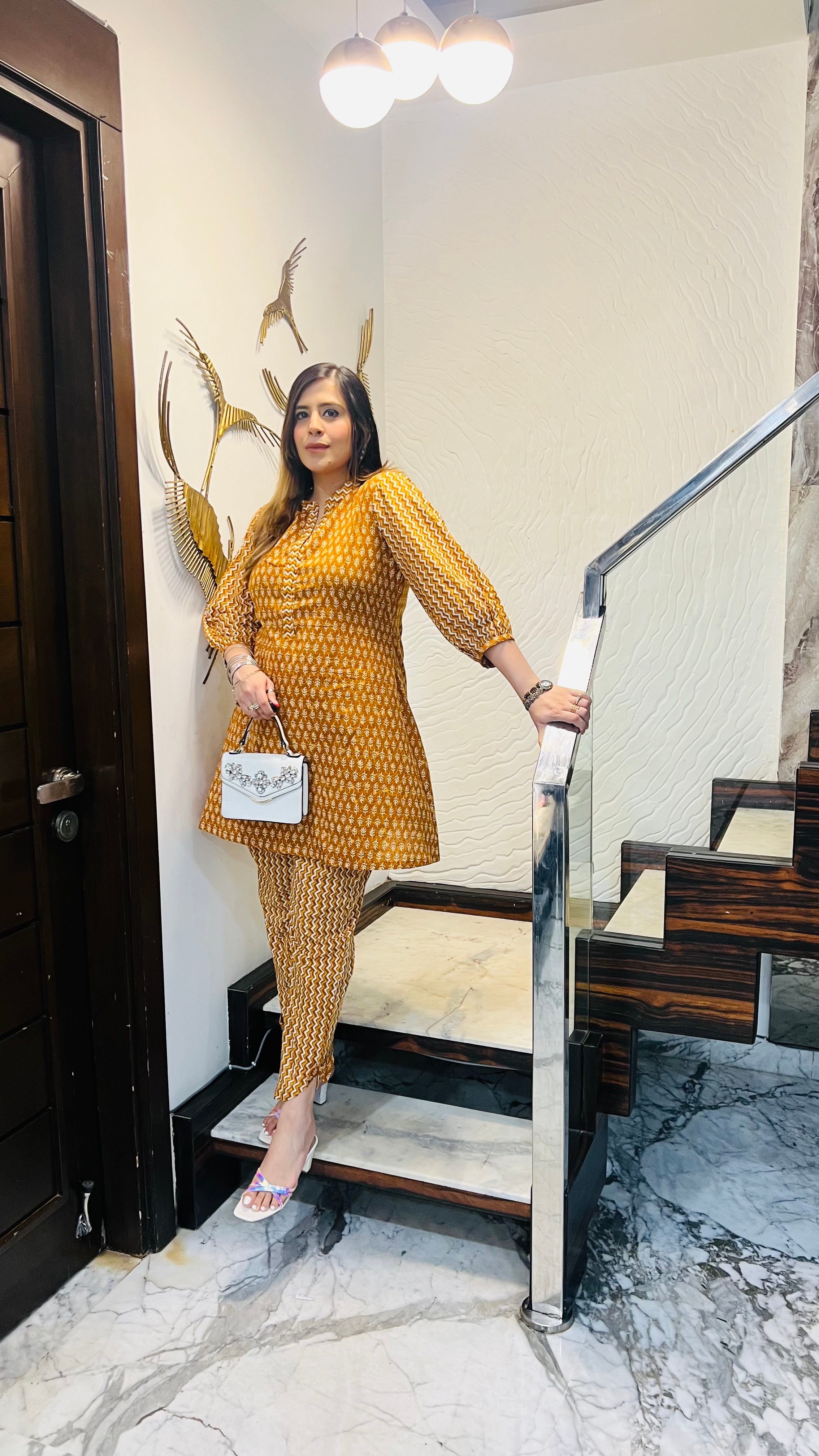 Mustard Cotton Co-Ord