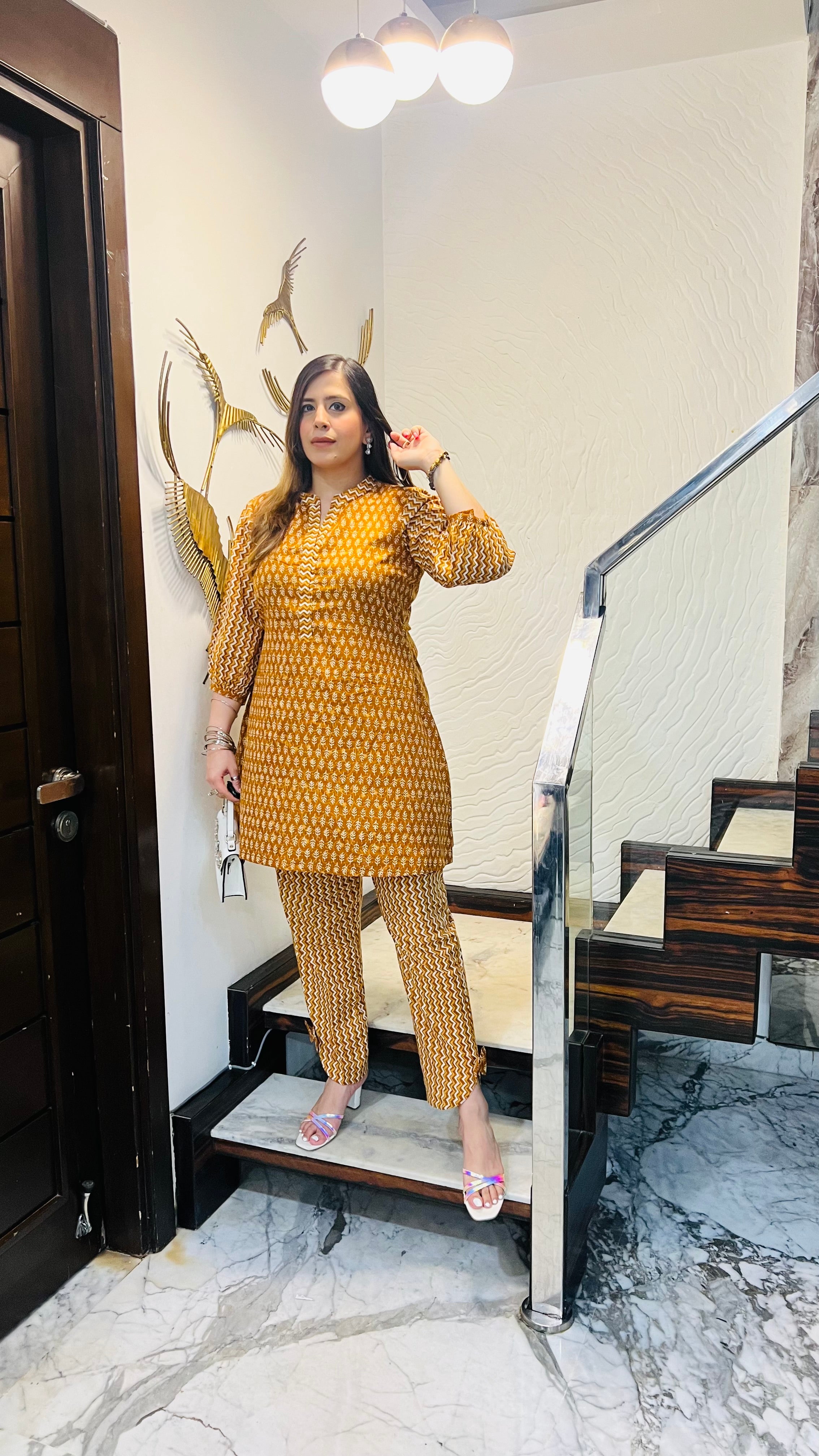 Mustard Cotton Co-Ord