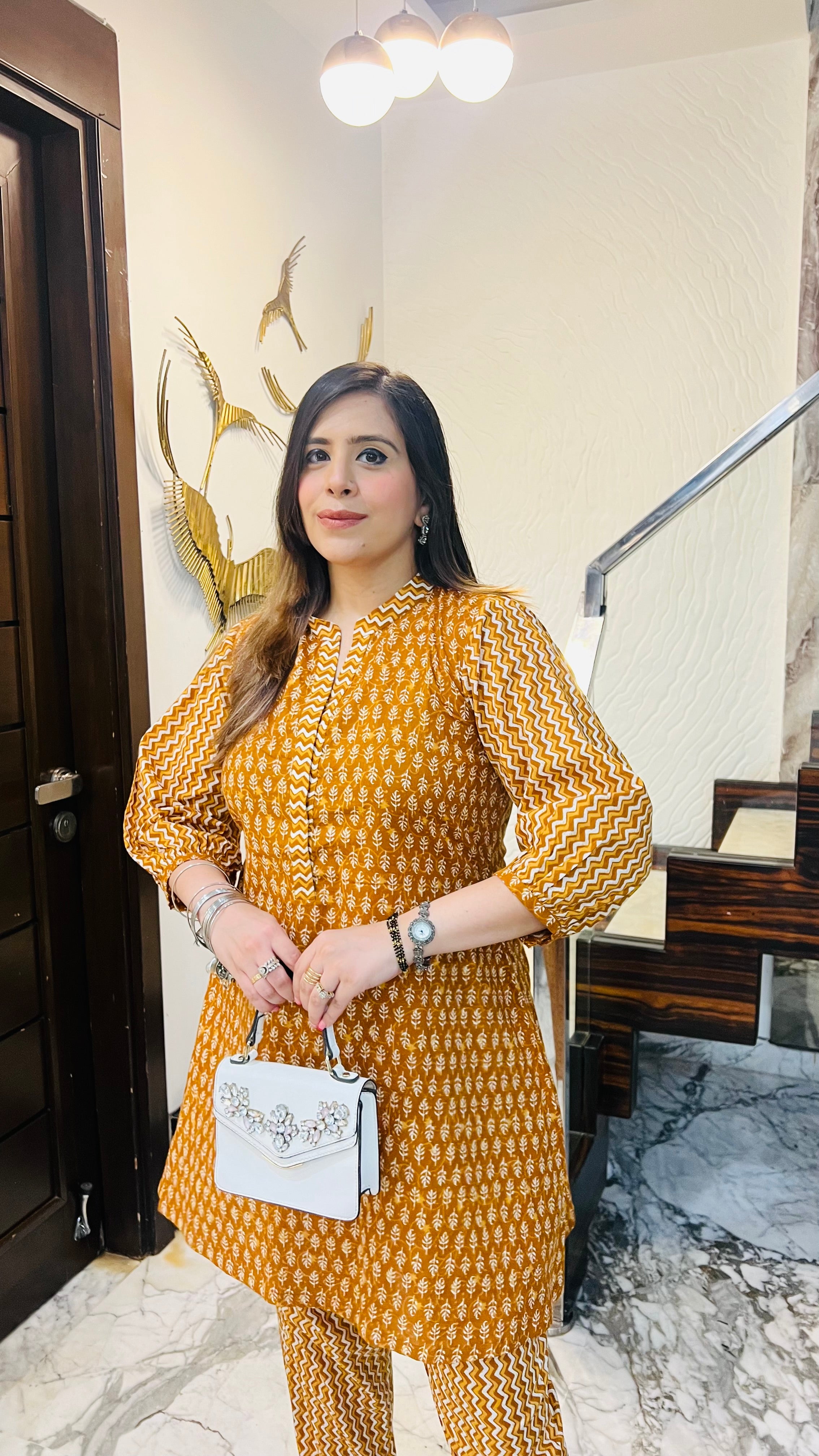 Mustard Cotton Co-Ord