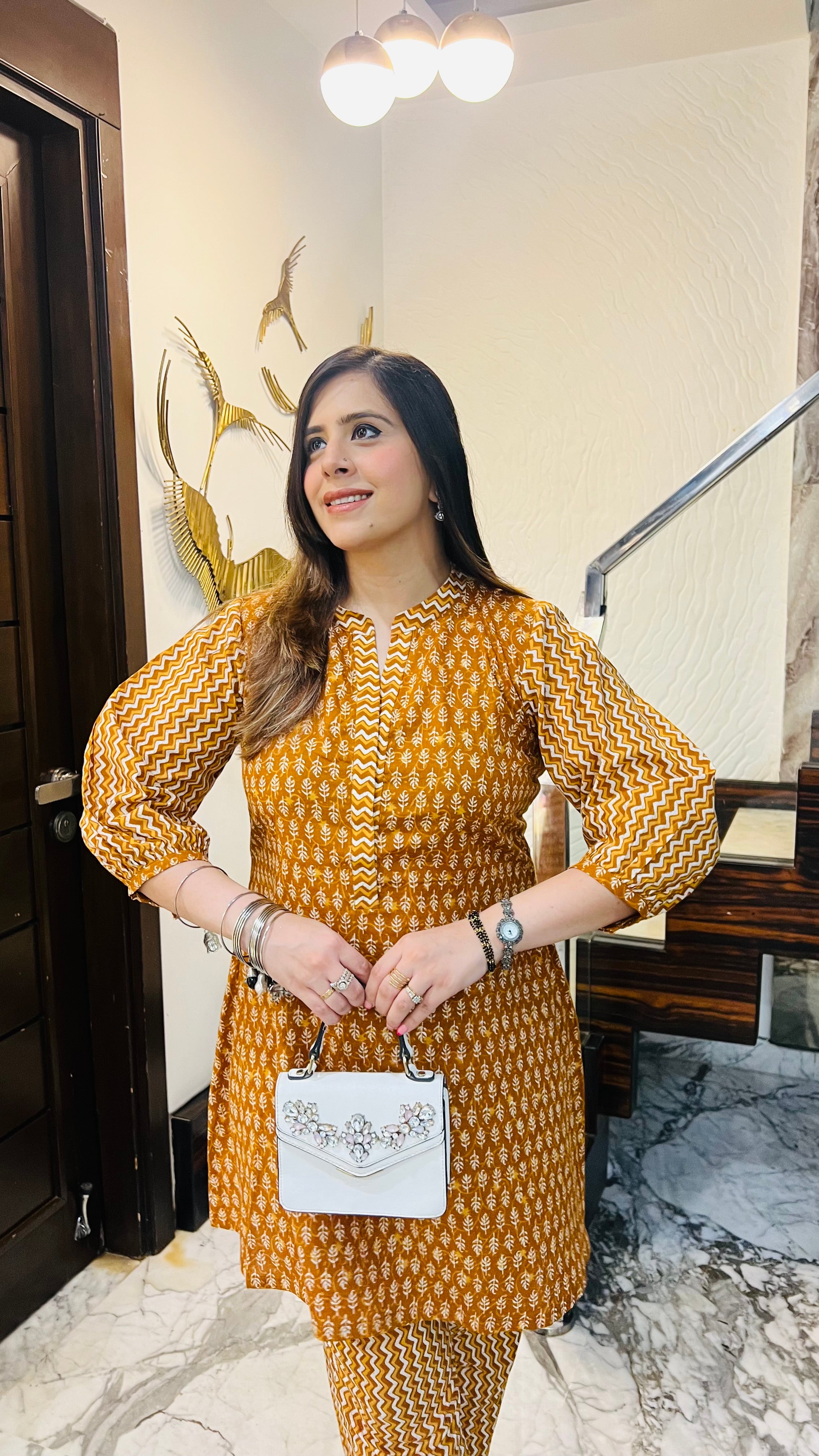 Mustard Cotton Co-Ord