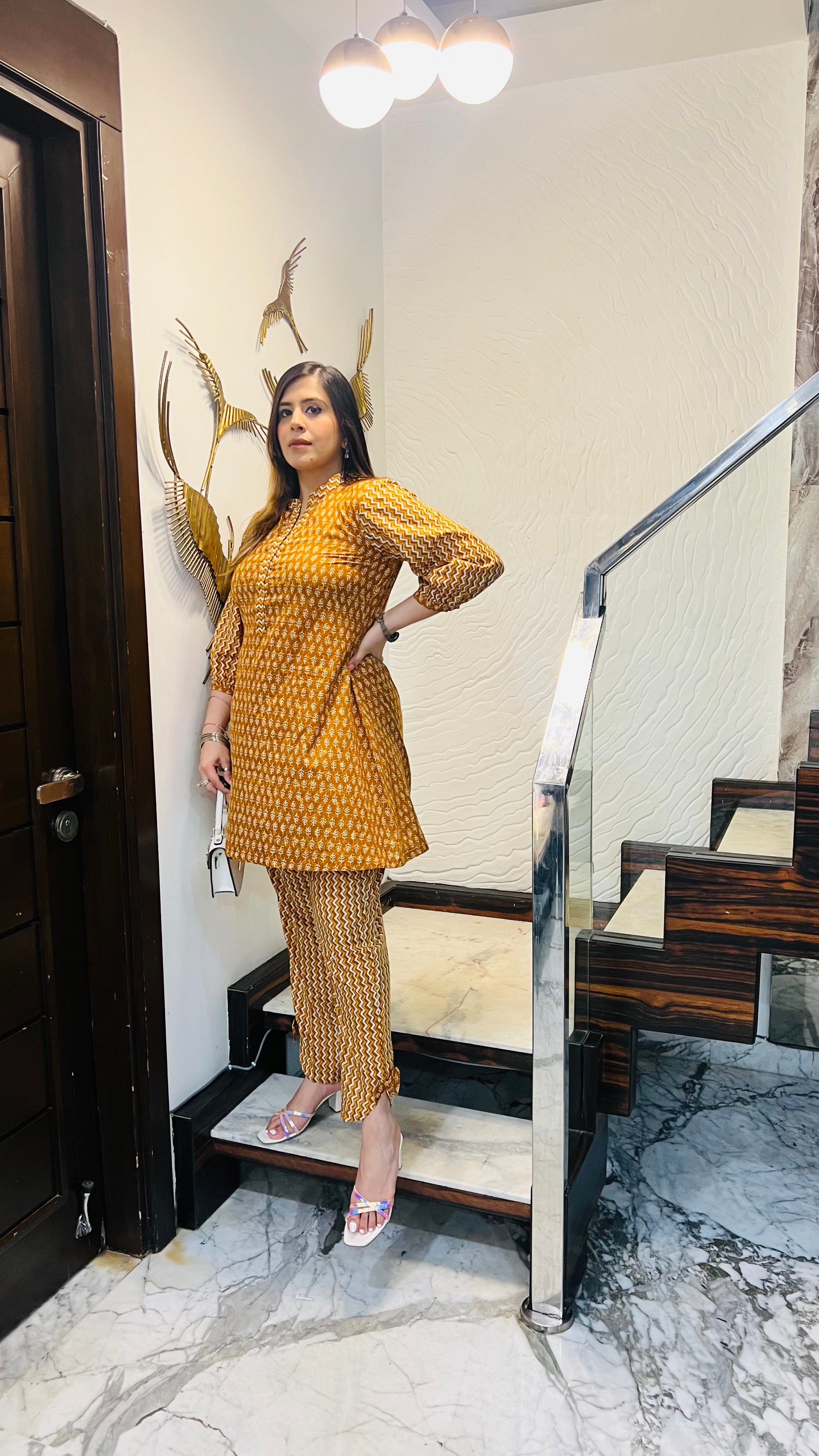 Mustard Cotton Co-Ord